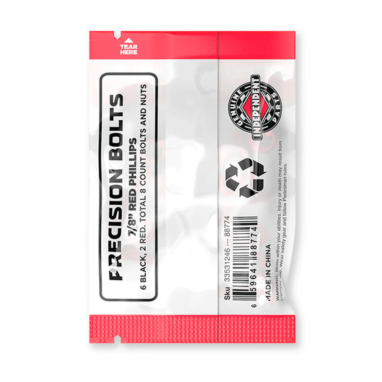 Independent Hardware 7/8" Phillips Black/Red - Image 2