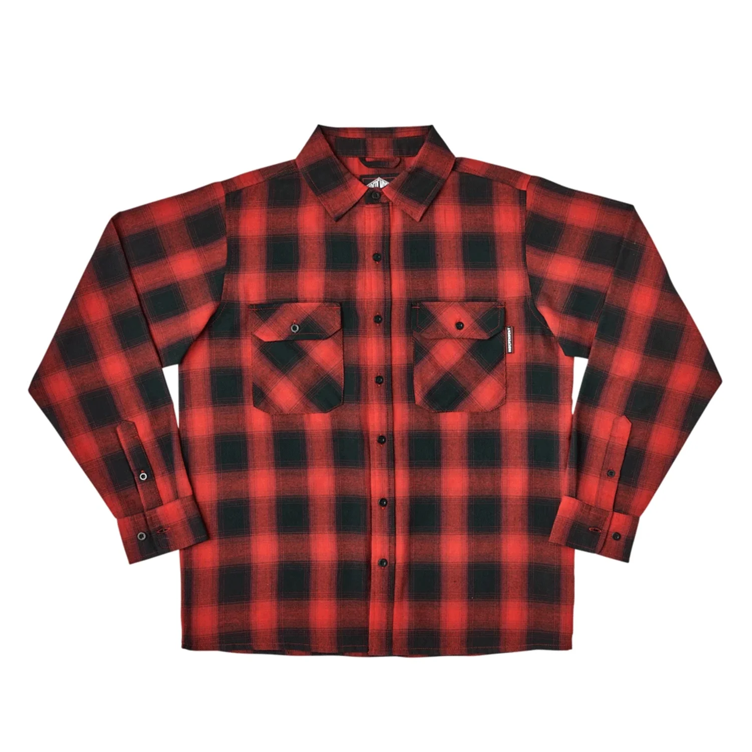 Independent Longsleeve Mission Red Plaid