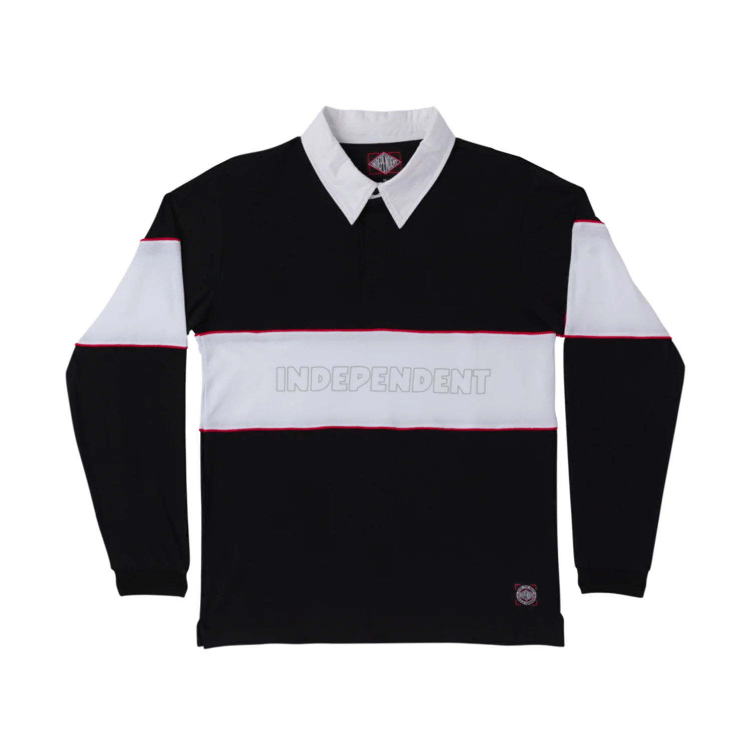 Independent Longsleeve Shirt ITC Streak Black/White