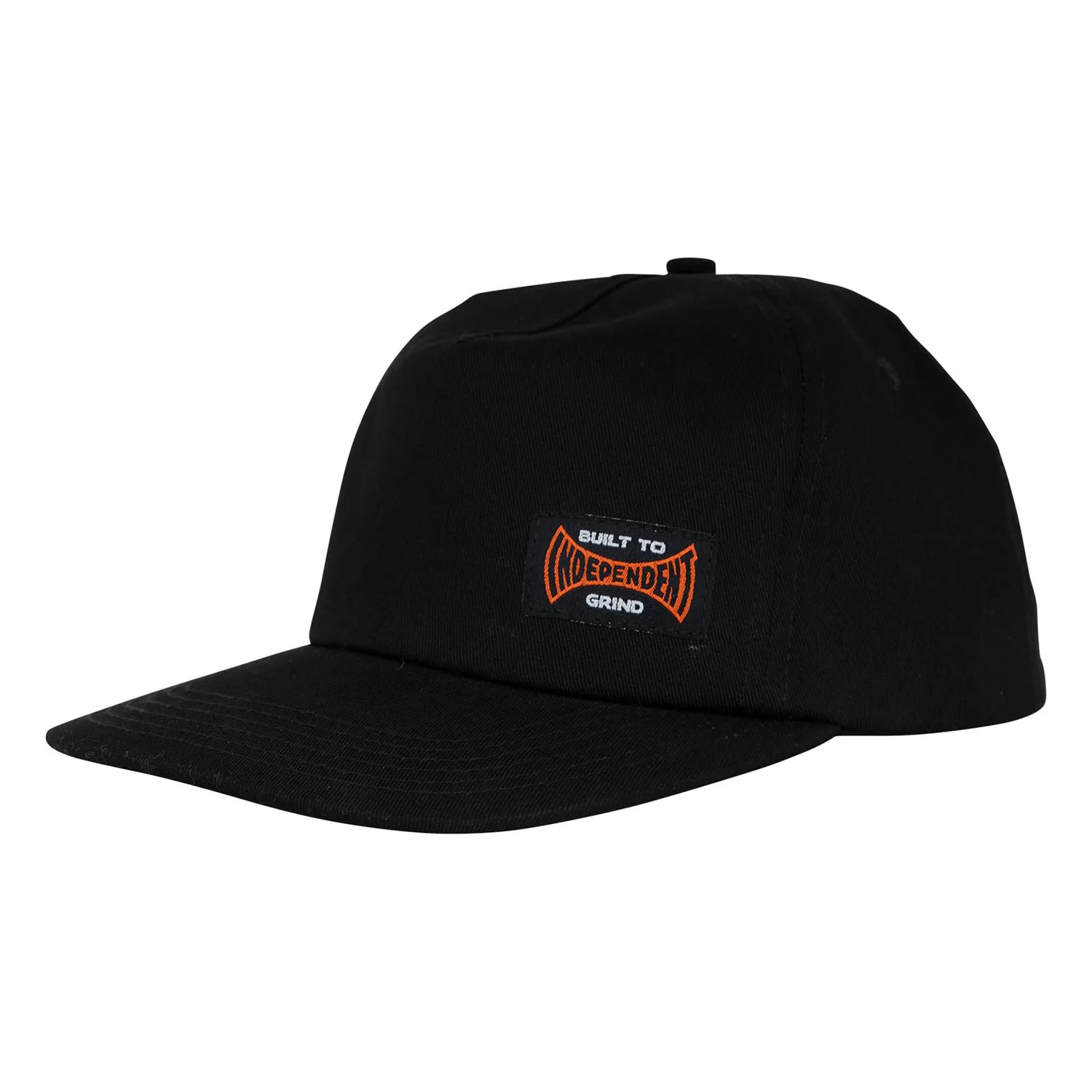 Independent Skateboard Hat Built To Grind Snapback Black