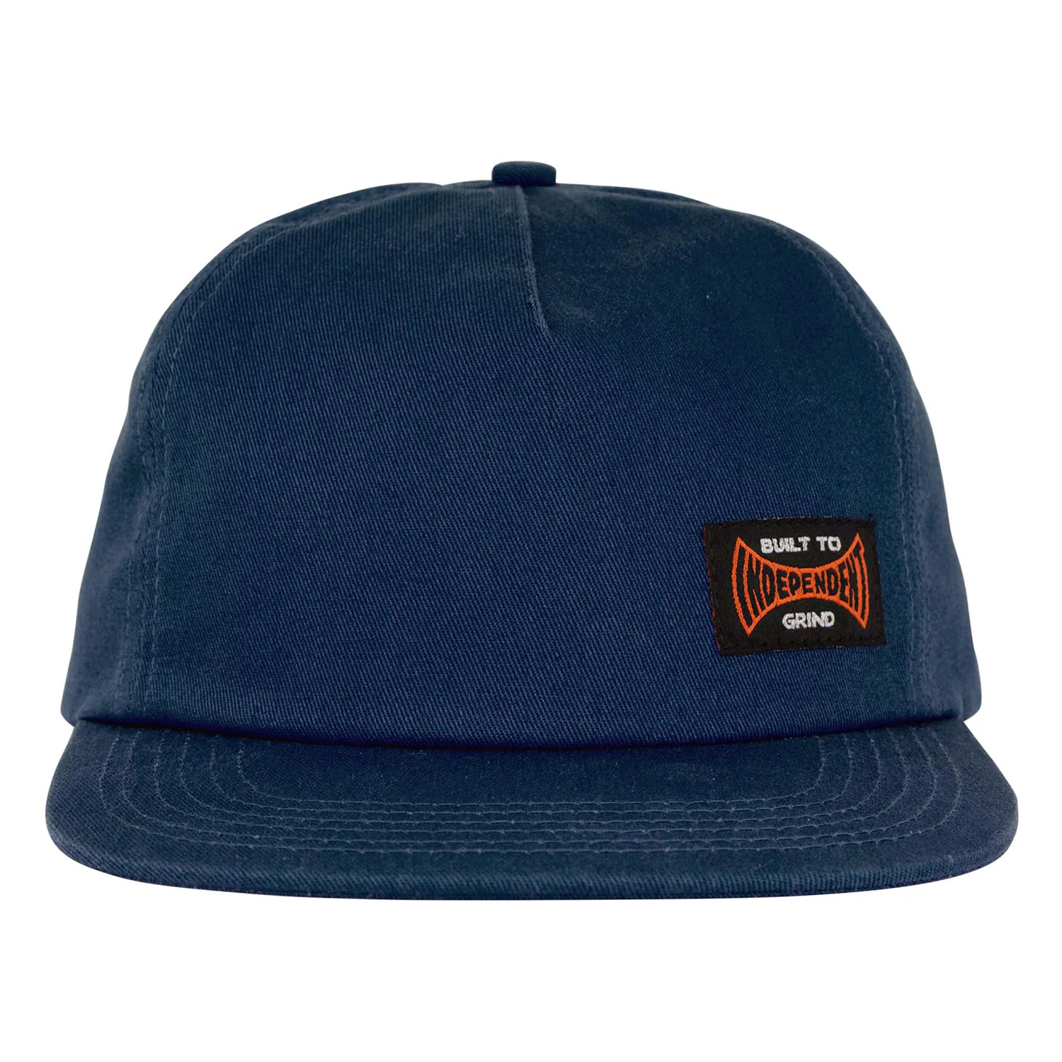 Independent Skateboard Hat Built To Grind Snapback Grey Blue - Image 3