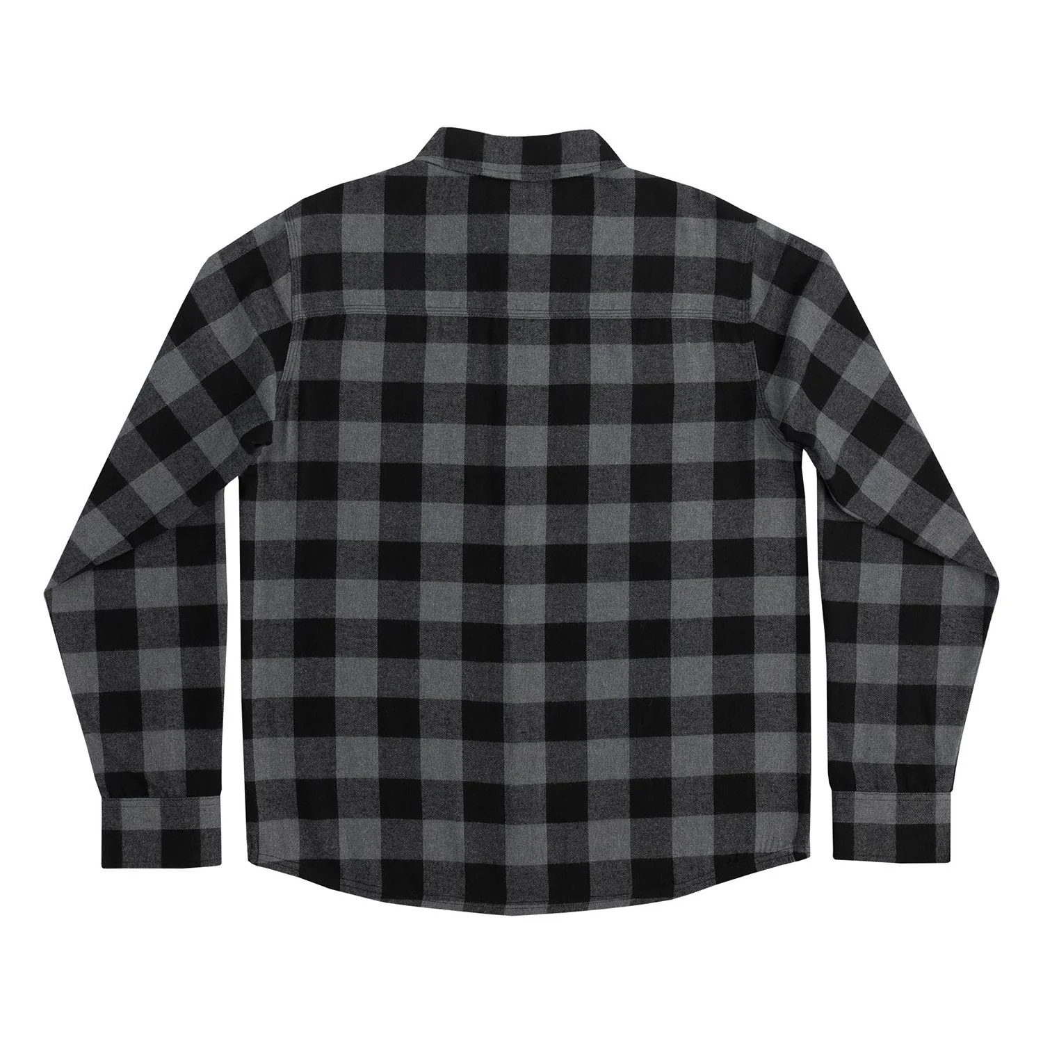 Independent Skateboard Longsleeve Flannel Shirt Belmont Grey - Image 2