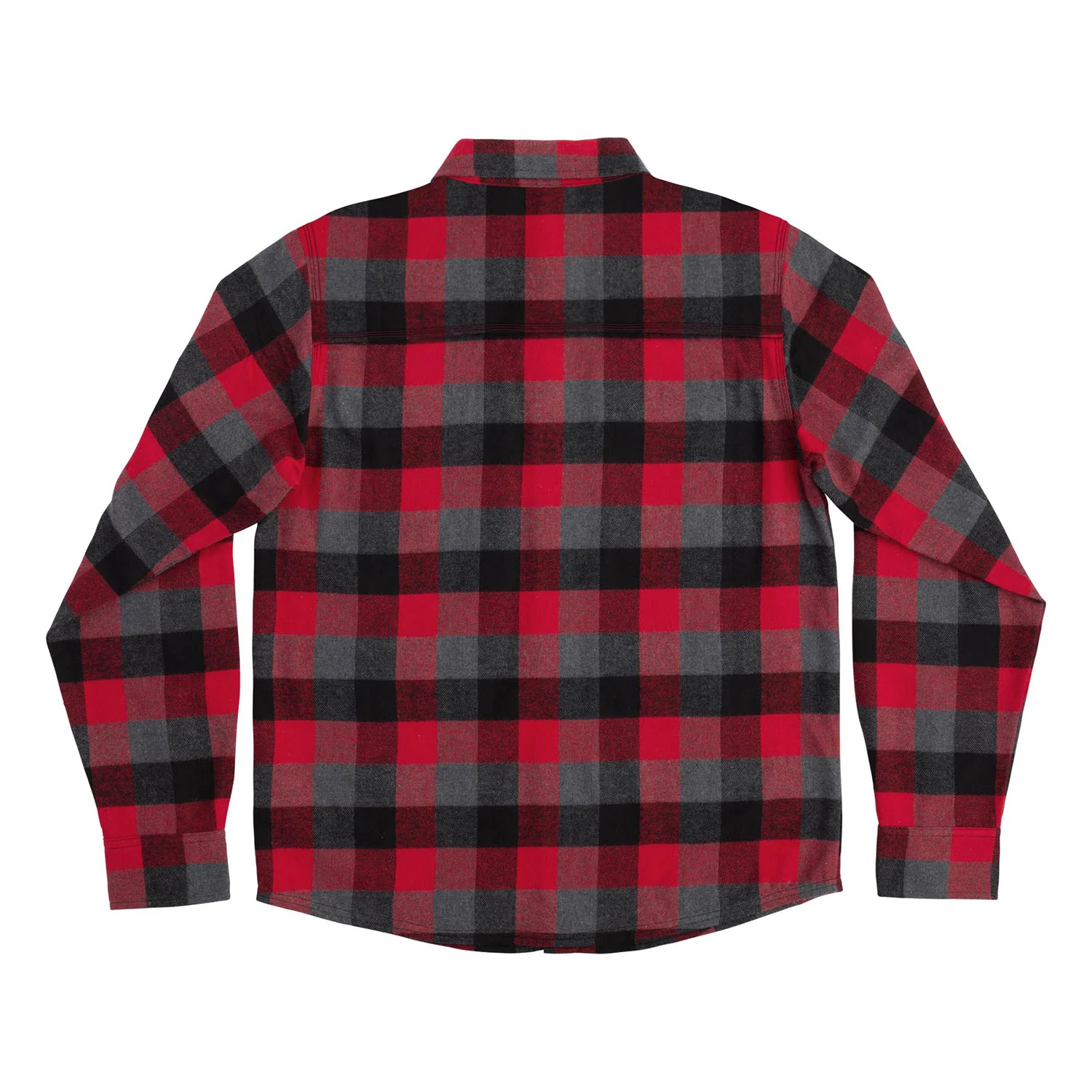 Independent Skateboard Longsleeve Flannel Shirt Belmont Red - Image 2