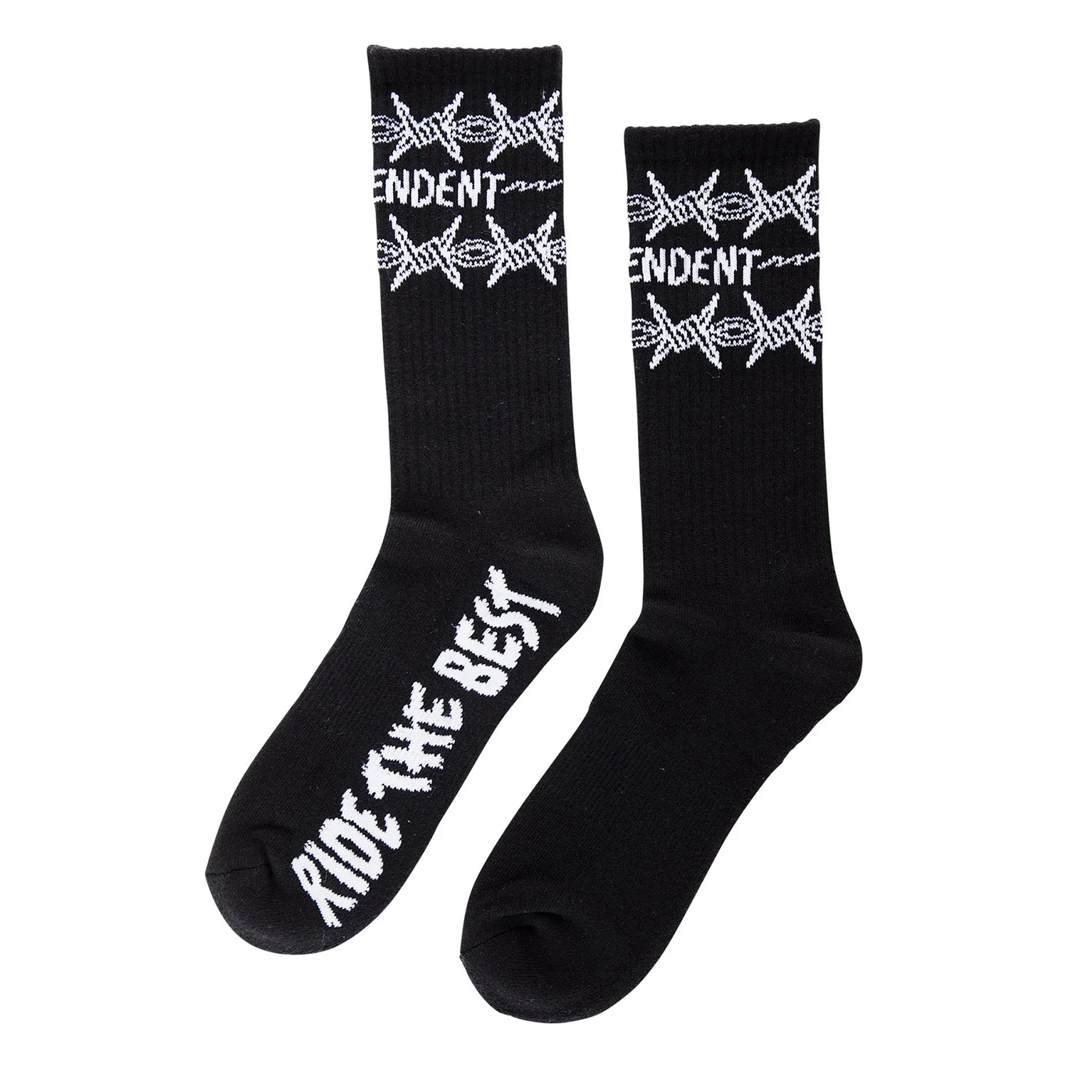 Independent Skateboard Socks Bratrud Notebook Crew Black