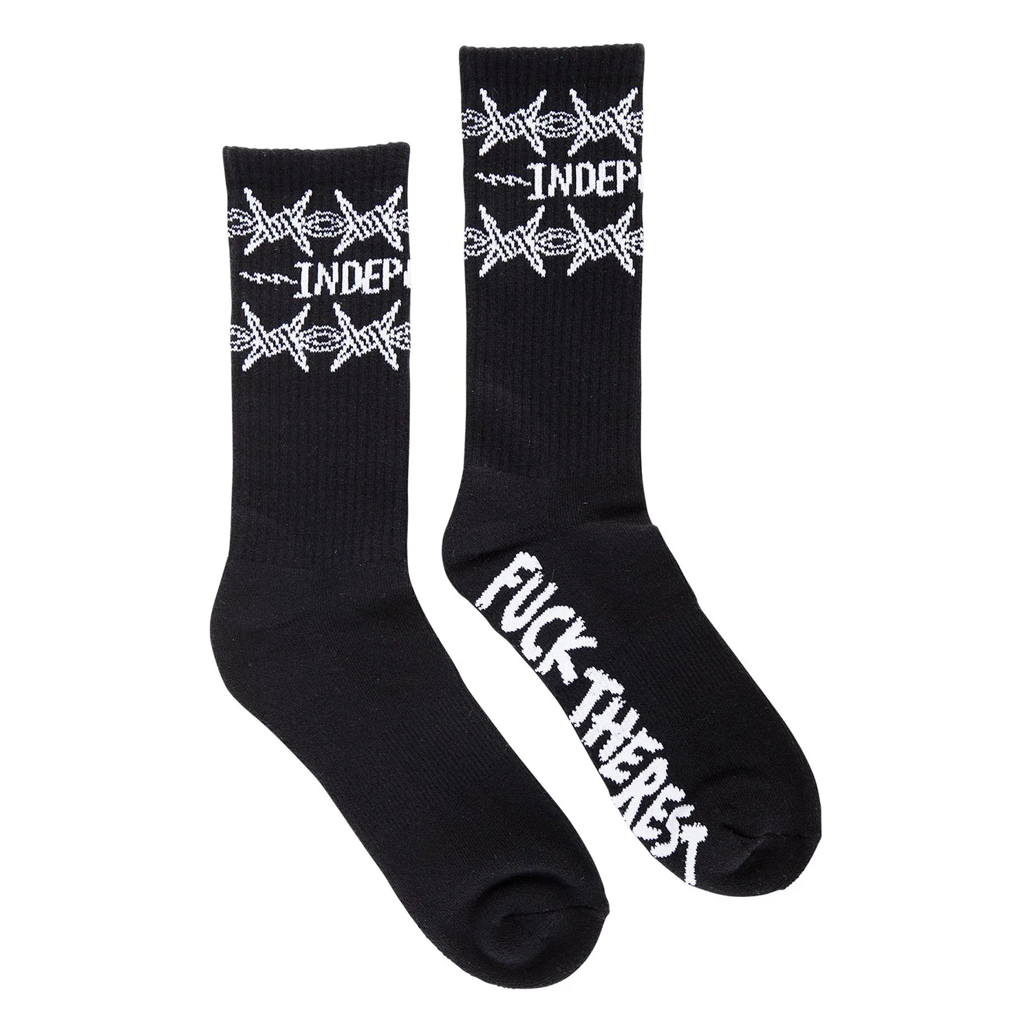 Independent Skateboard Socks Bratrud Notebook Crew Black - Image 2