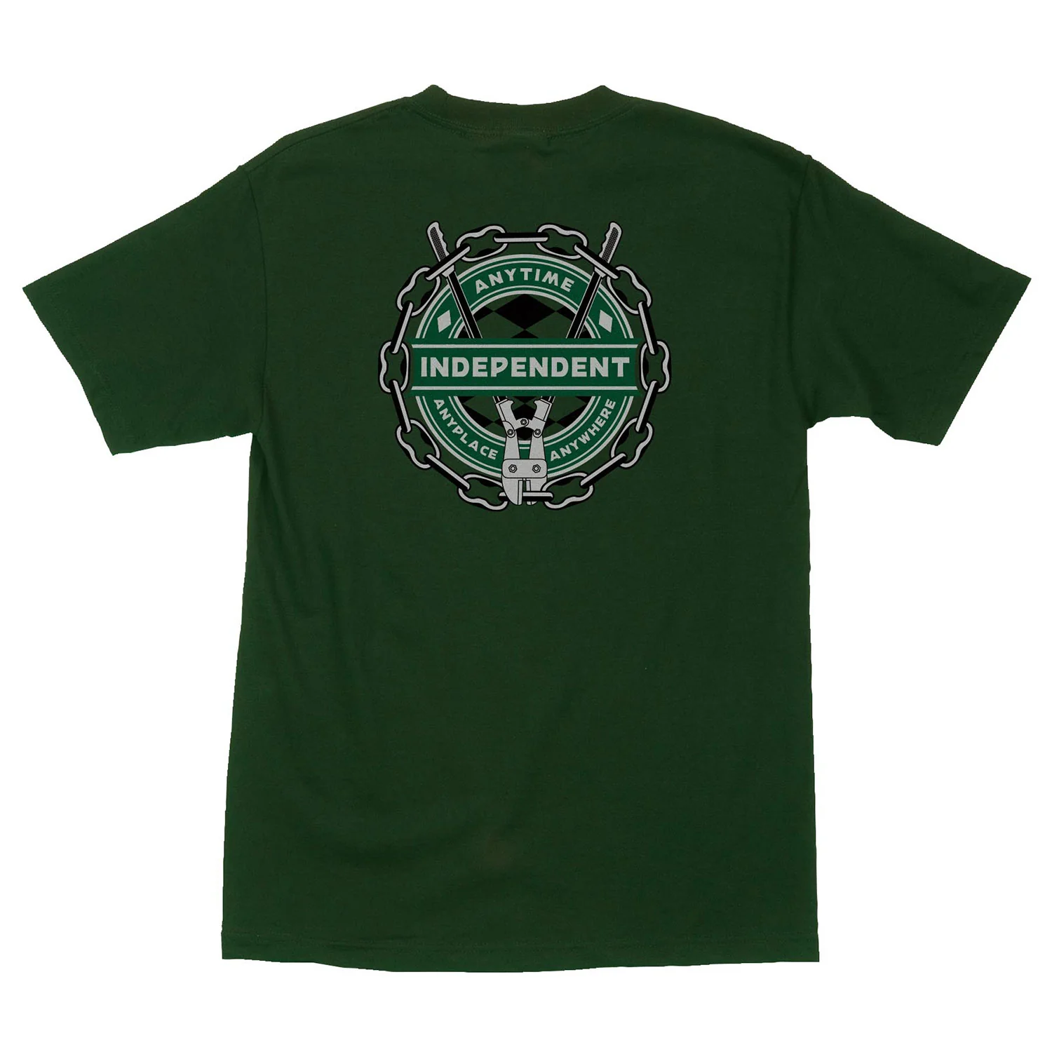 Independent Skateboard T-Shirt Anytime Anywhere Chain Forest