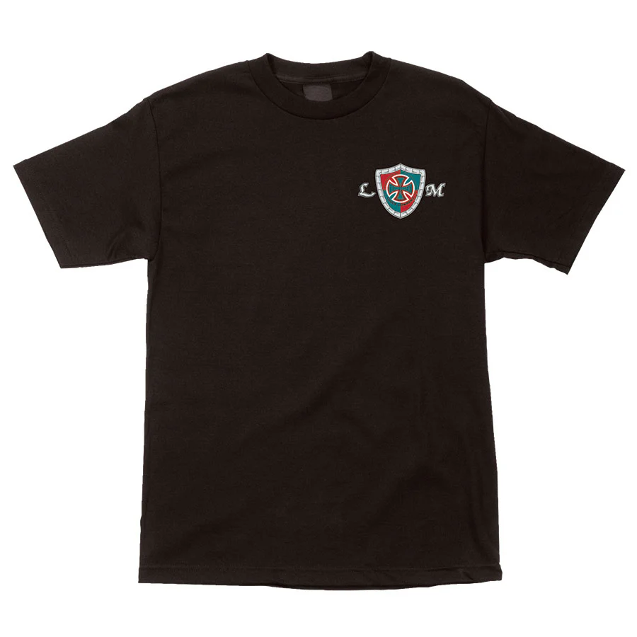 Independent Skateboard T Shirt Mountain Iron Cross Black - Image 2