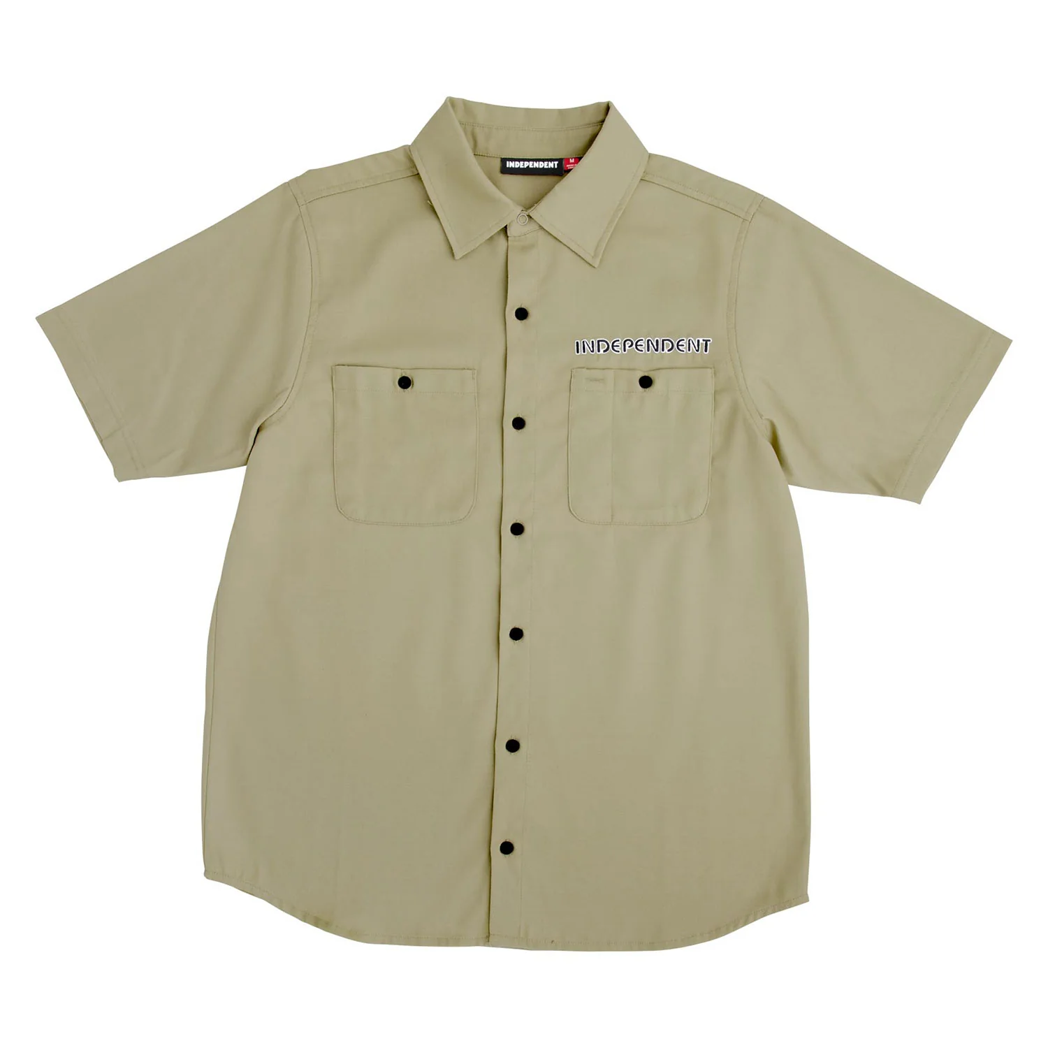 Independent Skateboard T-Shirt Union Work Shirt Khaki