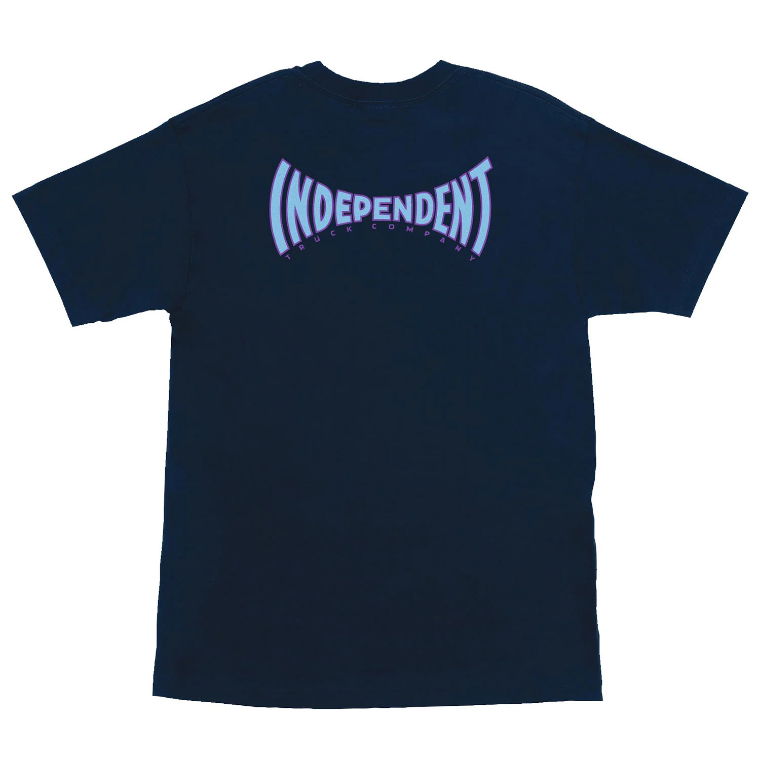 Independent Skateboard T-Shirts Spanning Chest Navy
