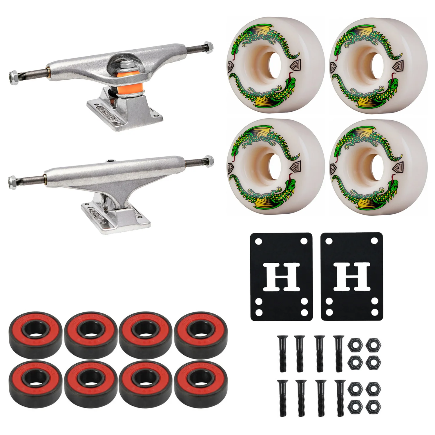 Independent Skateboard Trucks 149 (8.5") Powell Dragon Formula 54mmx32mm Package