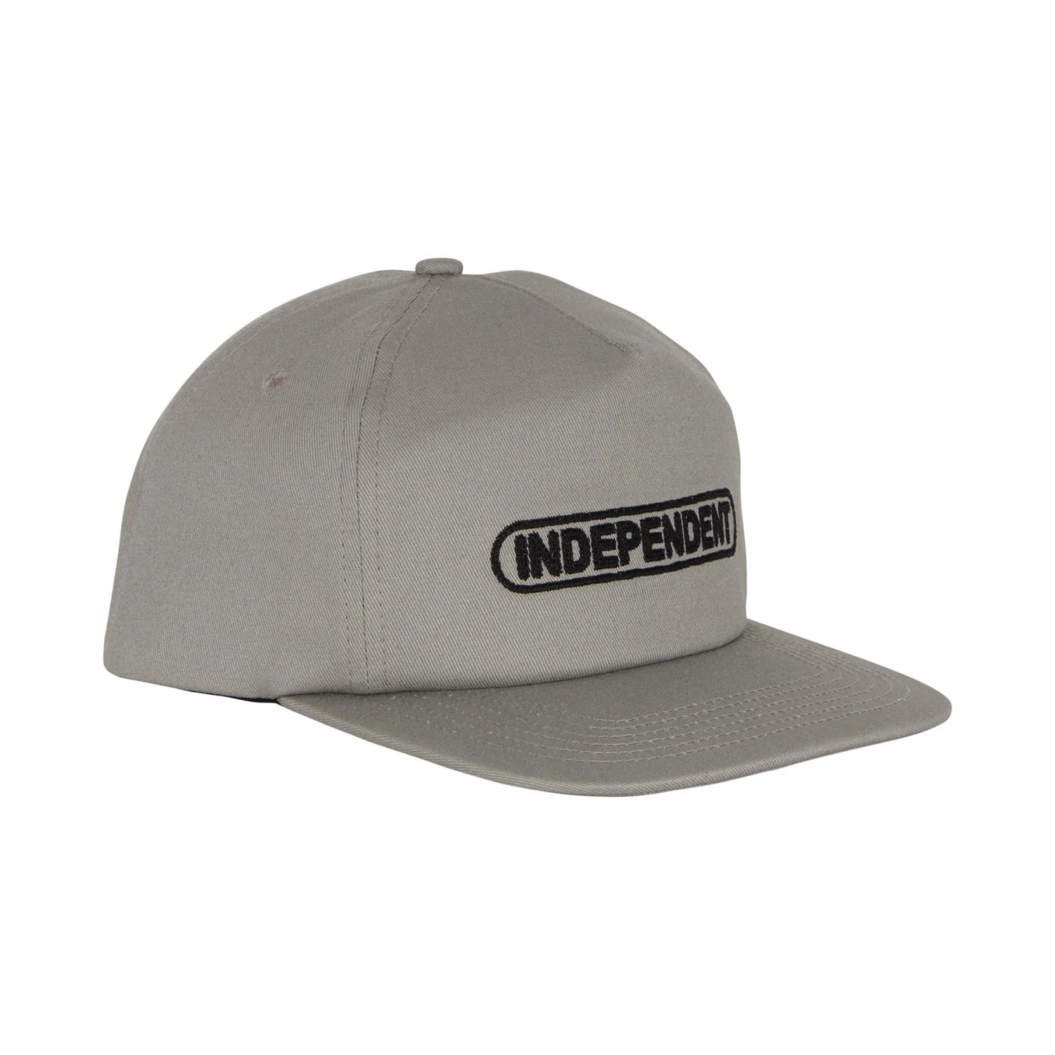 Independent Skateboard Trucks Hat Baseplate Snapbac Grey - Image 3