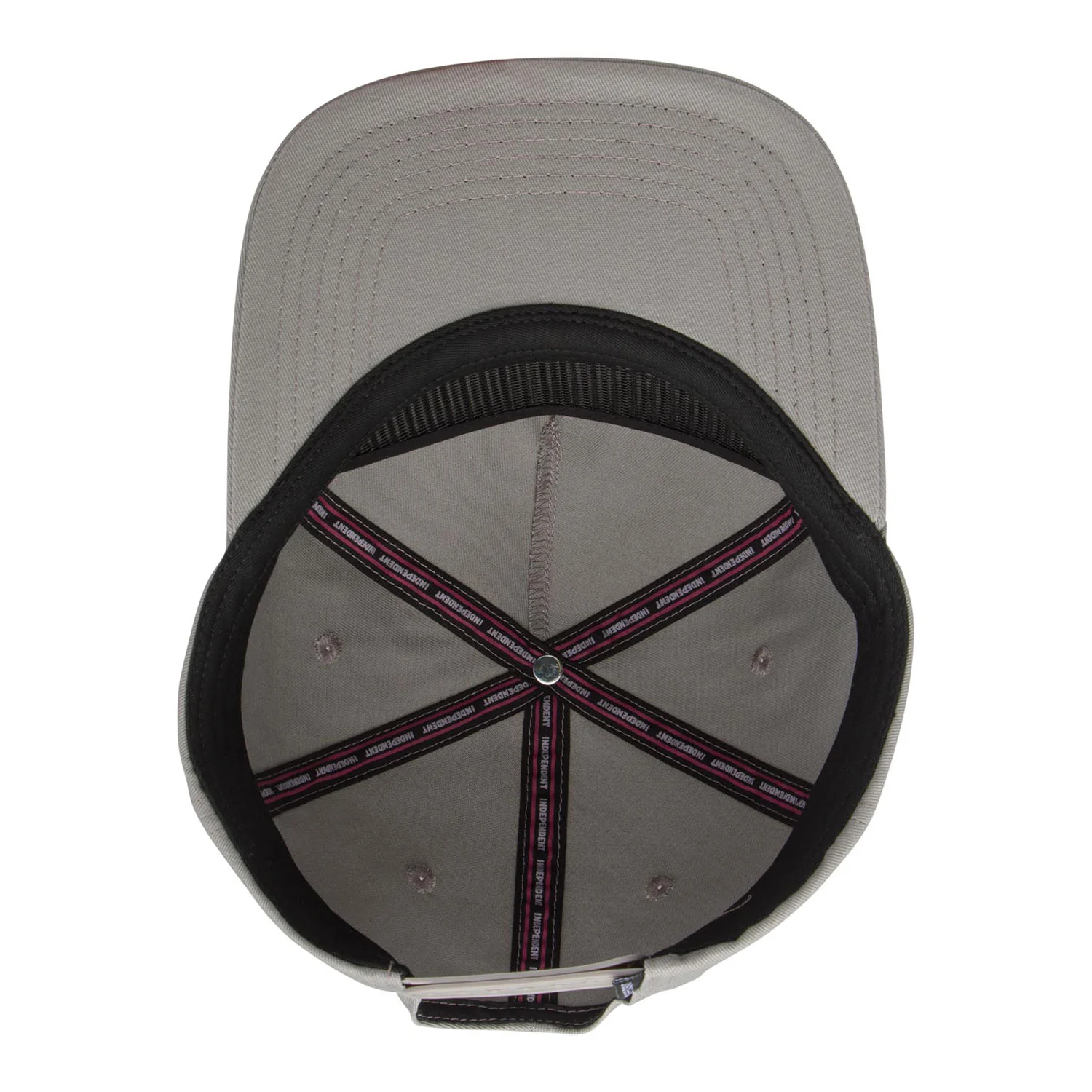 Independent Skateboard Trucks Hat Baseplate Snapbac Grey - Image 4
