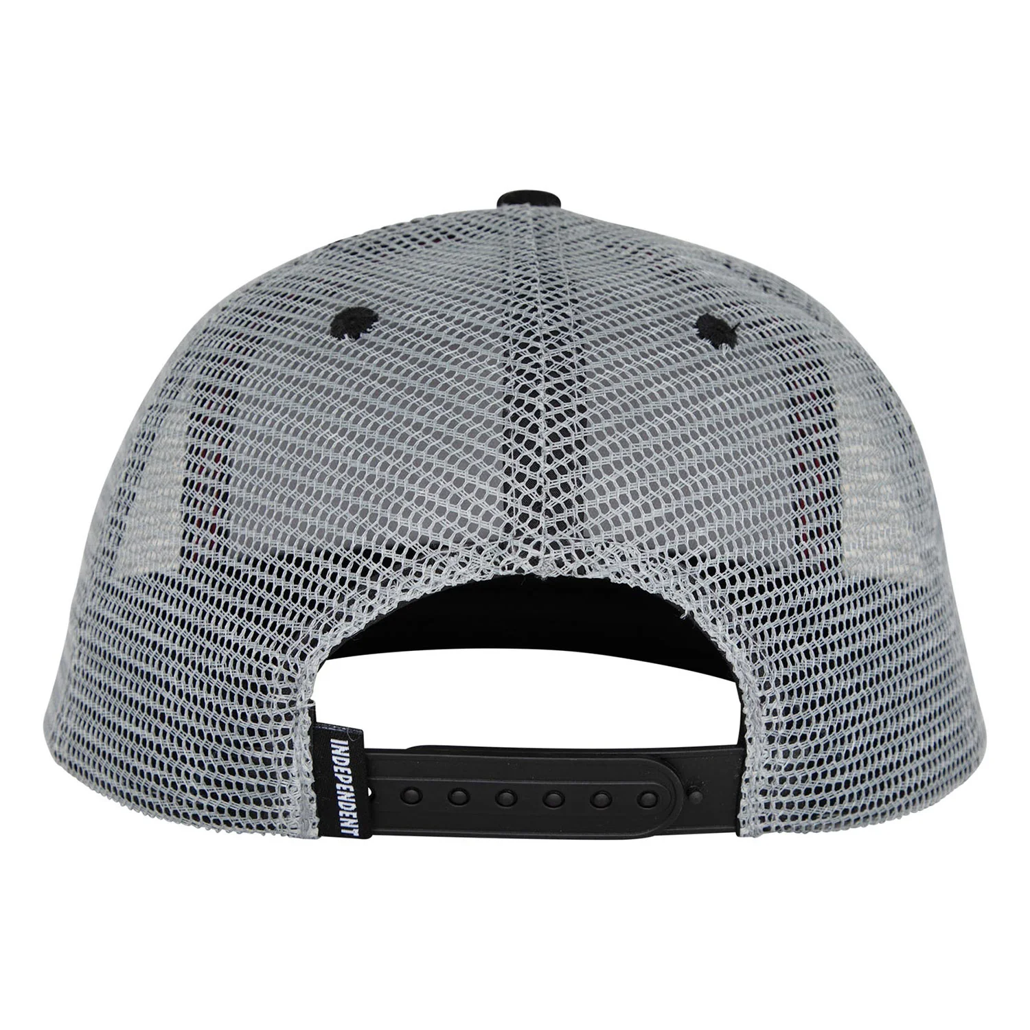Independent Skateboard Trucks Hat BTG Summit Printed Mesh Trucker Black/Grey Contrast - Image 2