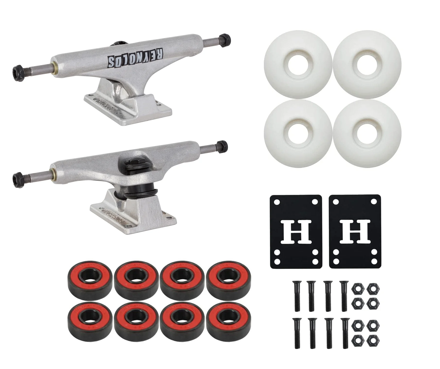 Independent Skateboard Trucks Reynolds Hollow 139 + 52mm Wheels, Bearings HW Kit