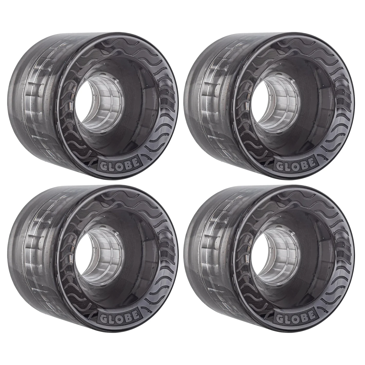 Independent Skateboard Trucks Stage 11 169 (9.125") Polished Silver Trucks - Globe Retro Flex 58mm 78a Wheels Clear Black - Abec 7 Bearings - Image 3