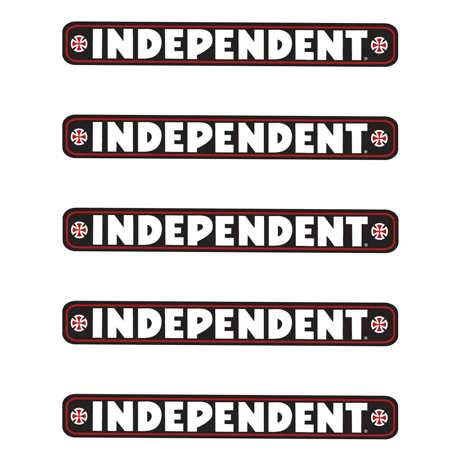 Independent Trucks Bar Black Skateboard Sticker 5-Pack