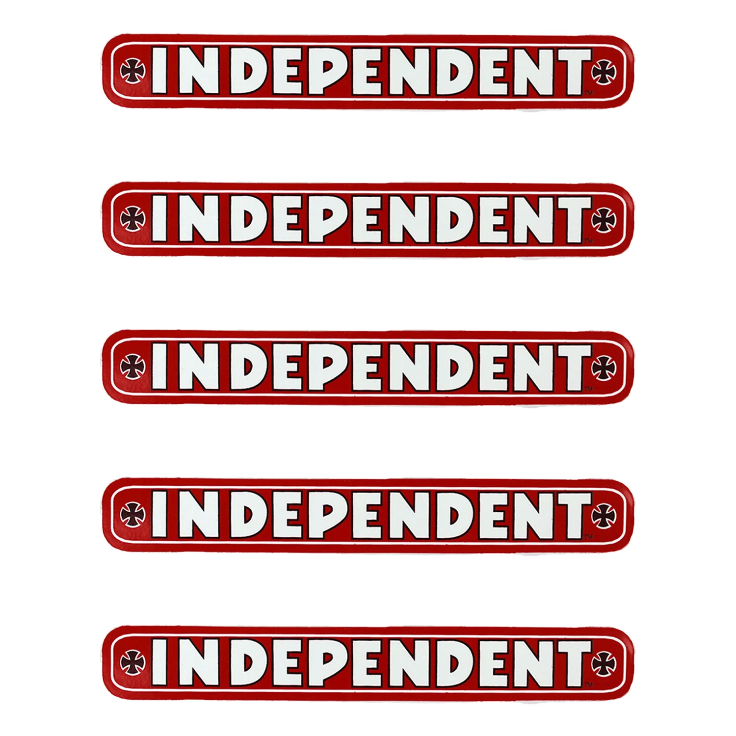 Independent Trucks Bar Red Skateboard Sticker 5-Pack
