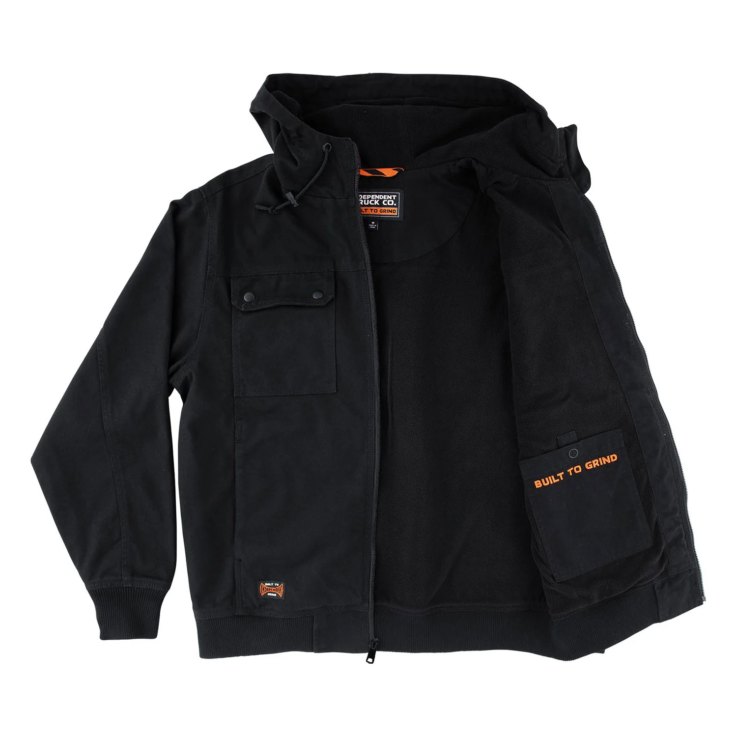 Independent Trucks Coat Built To Grind Work Jacket Black - Image 3