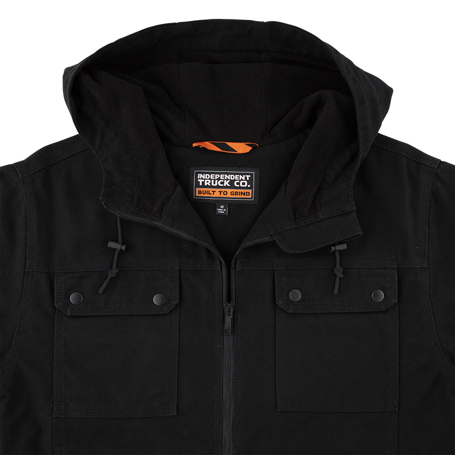 Independent Trucks Coat Built To Grind Work Jacket Black - Image 4