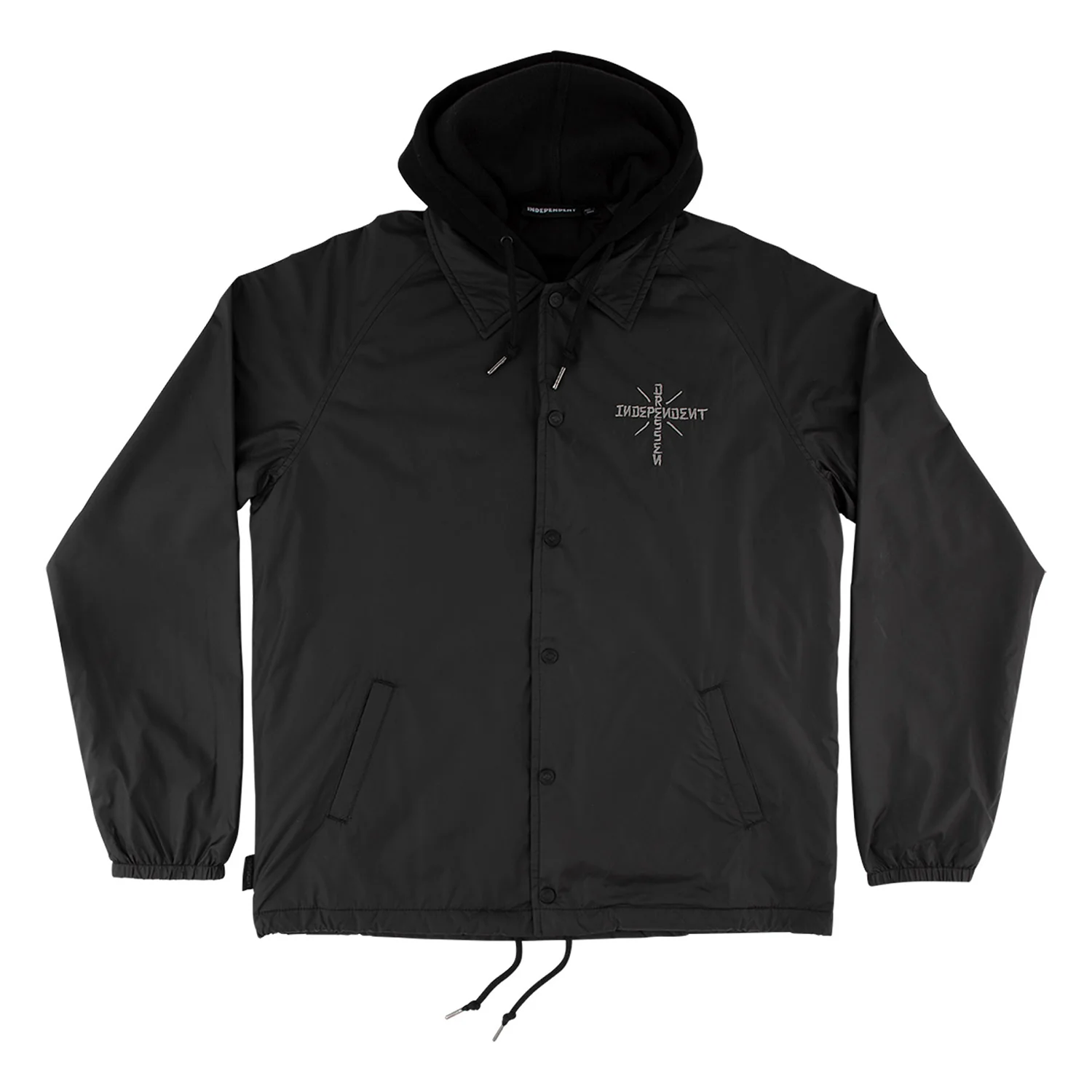 Independent Trucks Coat Dressen Skull Rose Hooded Windbreaker Black