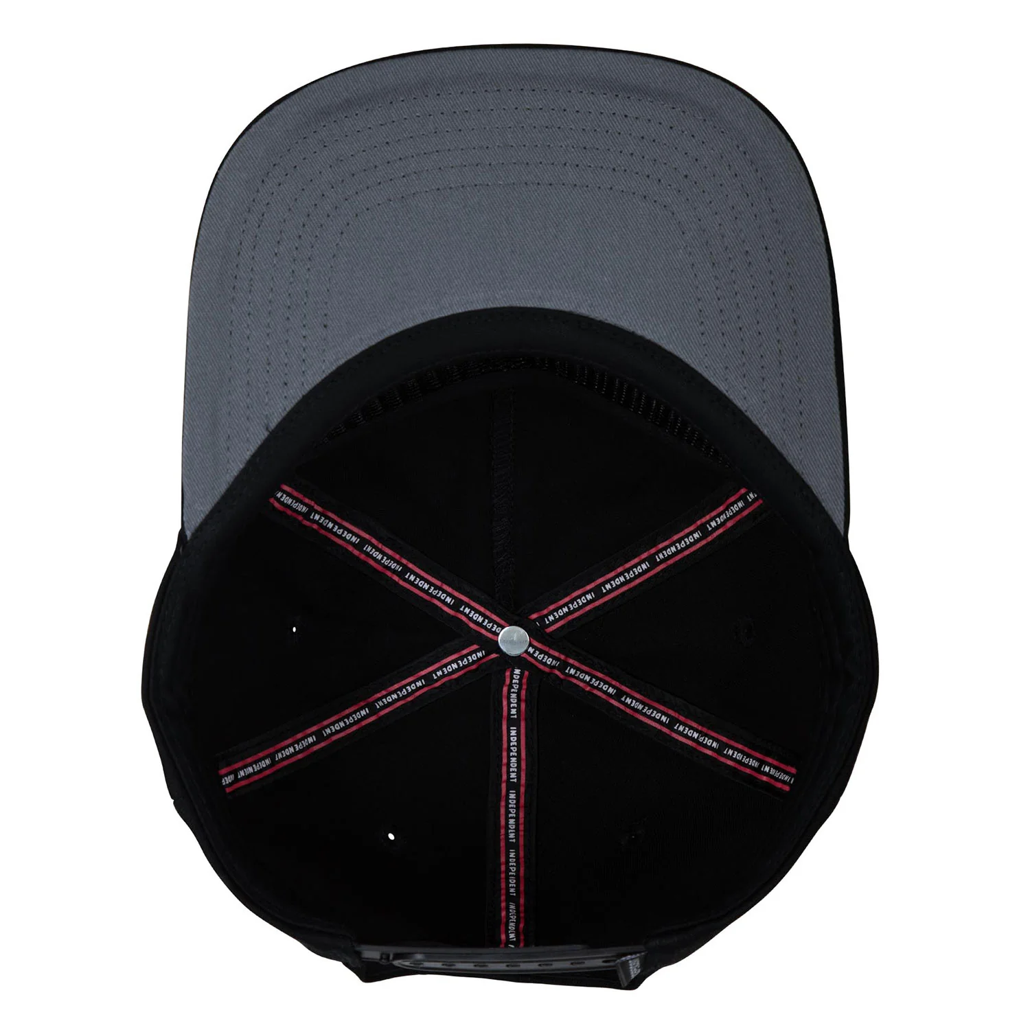 Independent Trucks Hat Bar Logo Snapback Unstructured Black - Image 4
