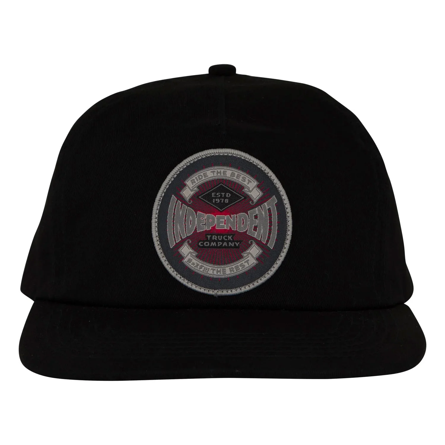 Independent Trucks Hat Established 78 Strapback Unstructured Black - Image 3