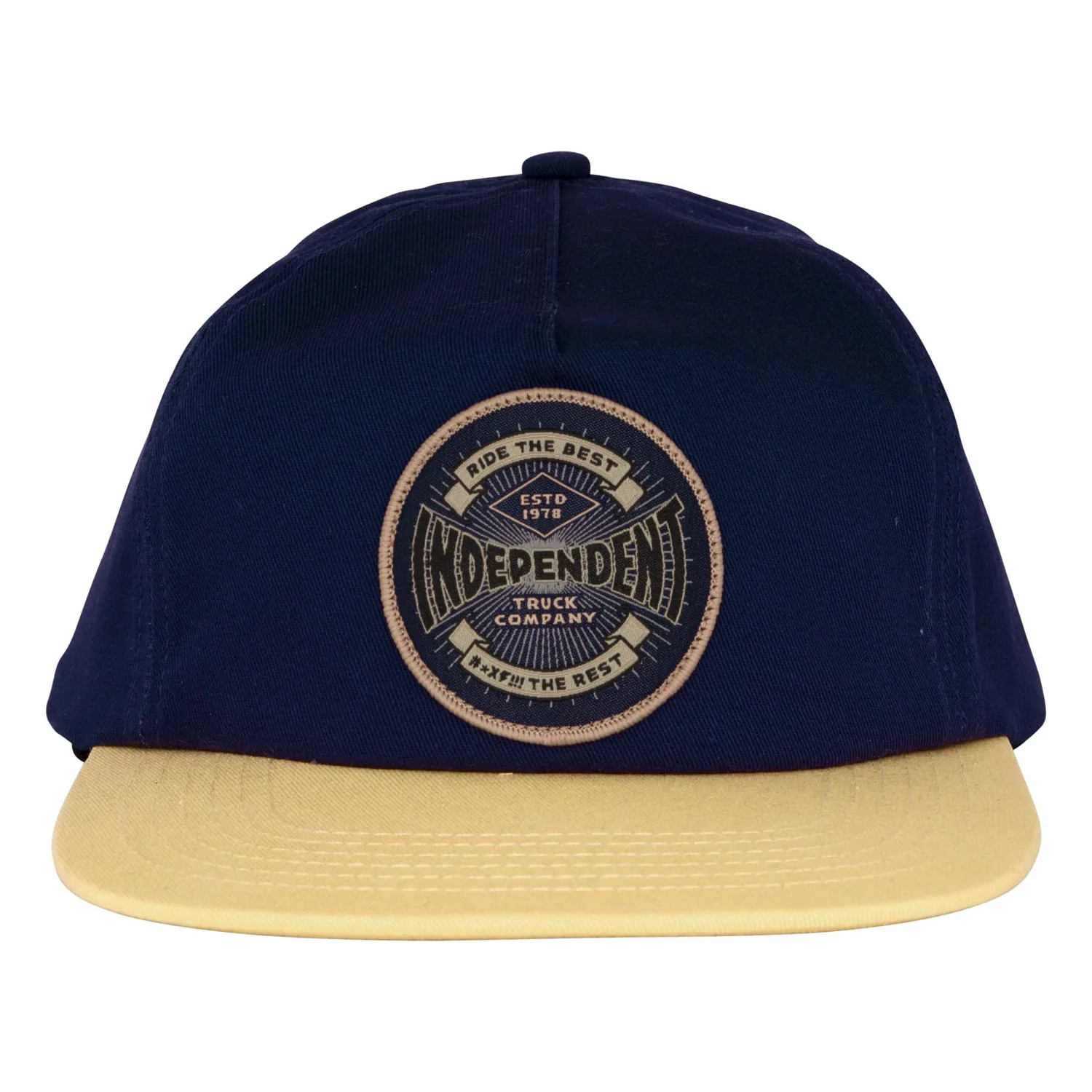 Independent Trucks Hat Established 78 Strapback Unstructured Stone Blue/Cream - Image 3