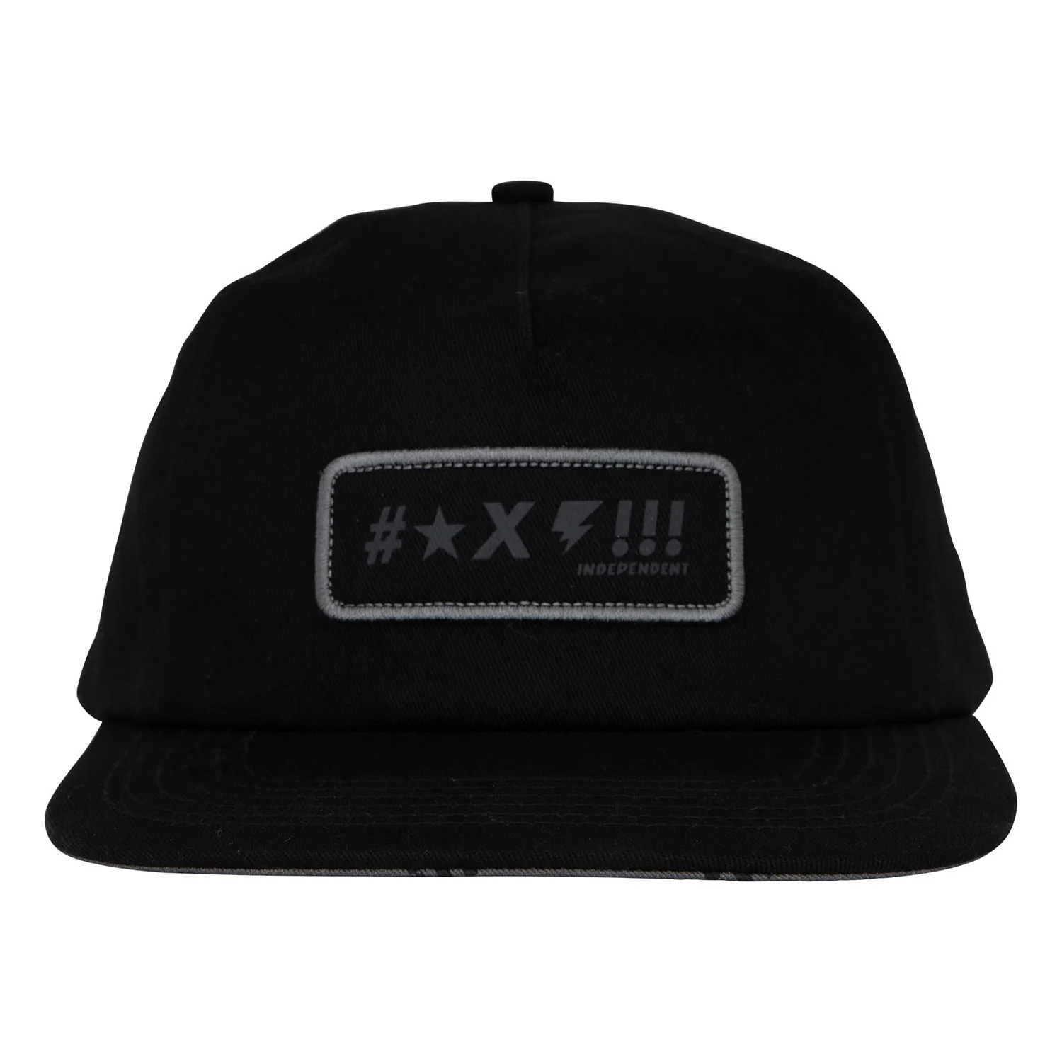 Independent Trucks Hat Exclamation Snapback Unstructured Black - Image 3