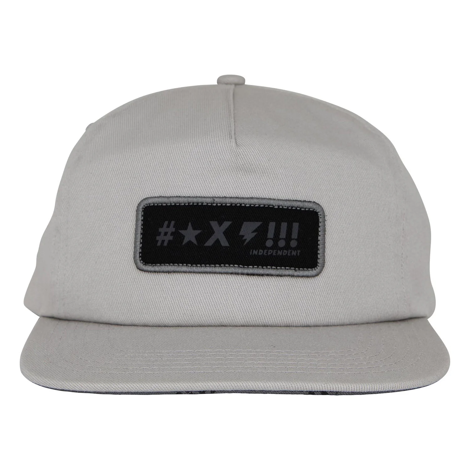 Independent Trucks Hat Exclamation Snapback Unstructured Grey - Image 3