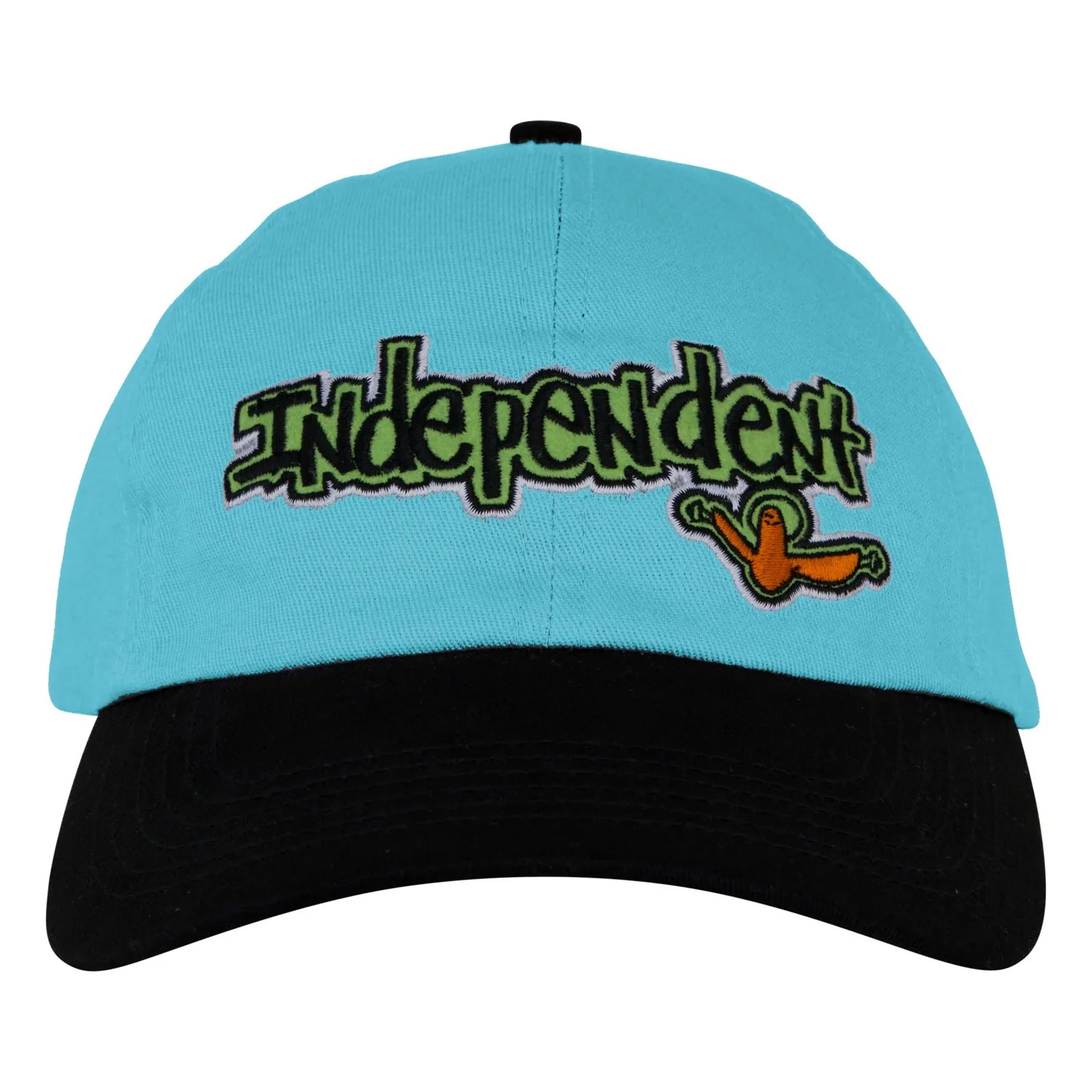 Independent Trucks Hat Gonz Bar Dad Strapback Unstructured Stone Blue/Black - Image 3