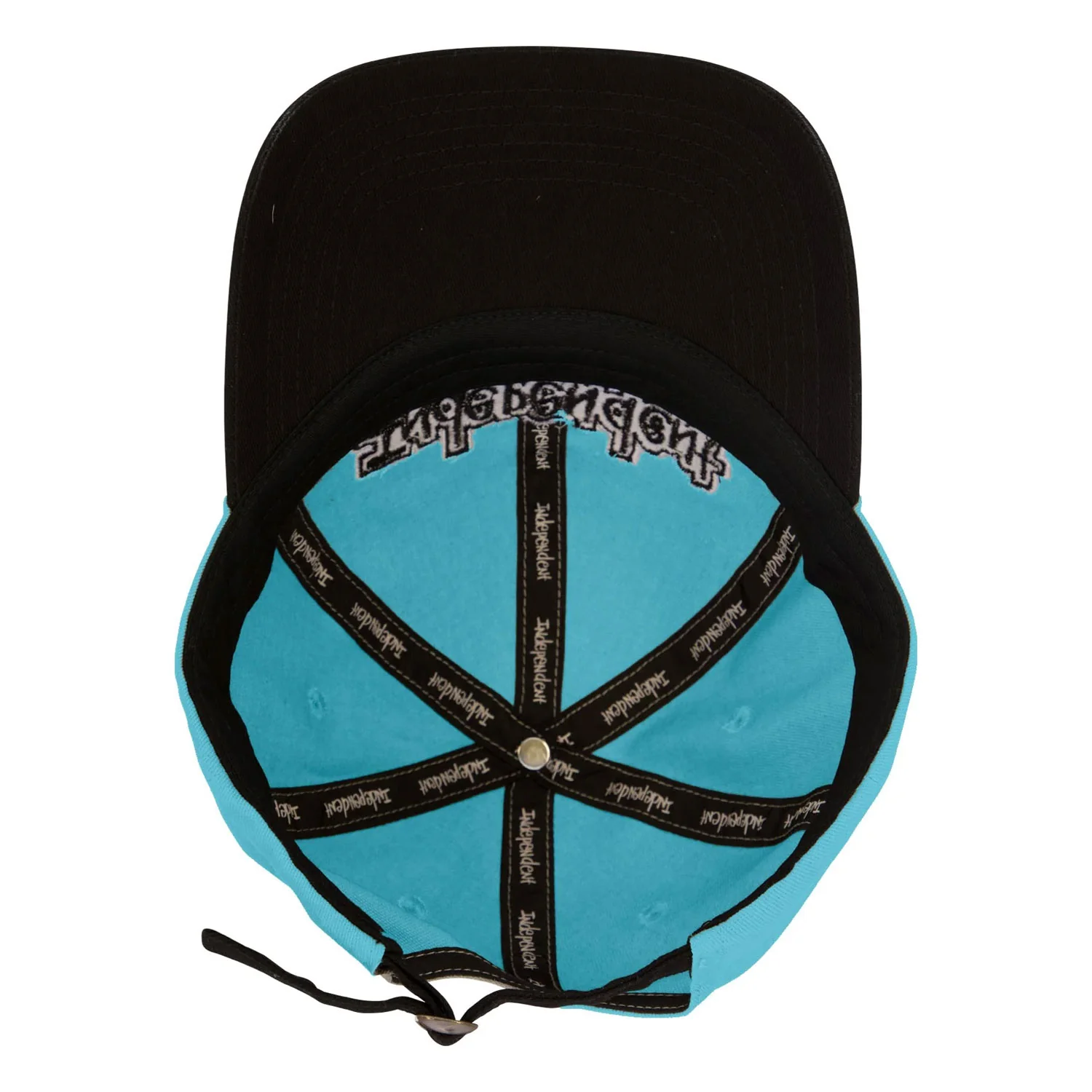 Independent Trucks Hat Gonz Bar Dad Strapback Unstructured Stone Blue/Black - Image 4