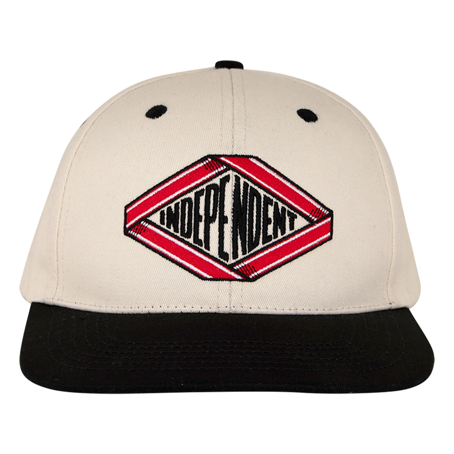 Independent Trucks Hat Scroll 2 Snapback Unstructured Natural/Black - Image 3