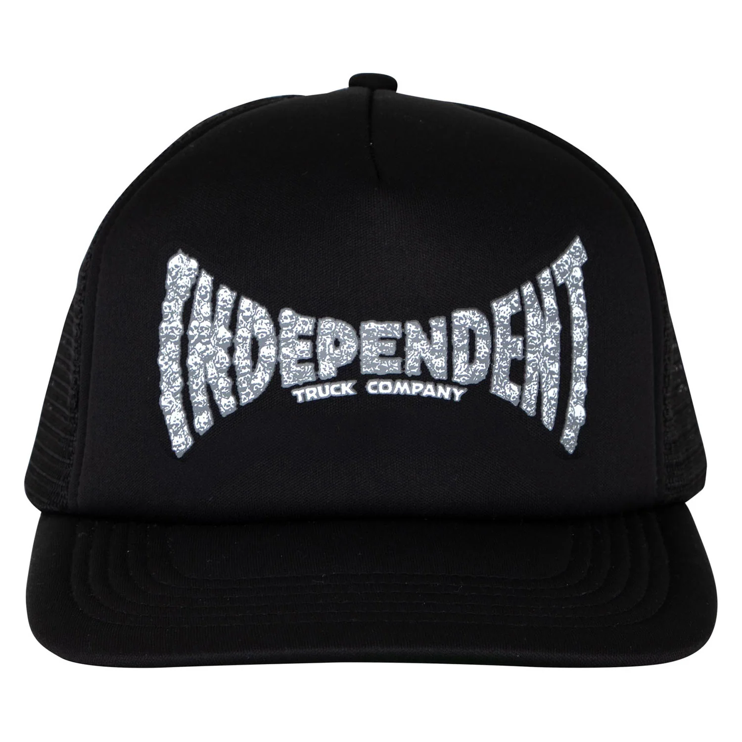 Independent Trucks Hat Skull Span Mesh Trucker Black - Image 3