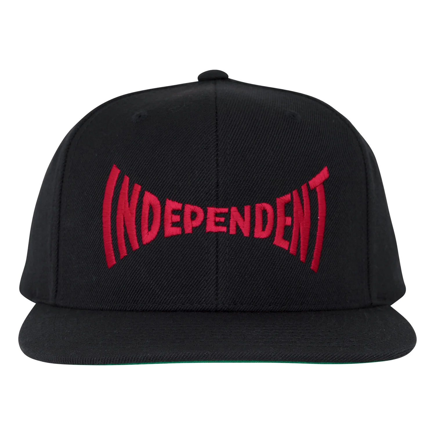 Independent Trucks Hat Span Embroidered Snapback Black/Dark Red - Image 3