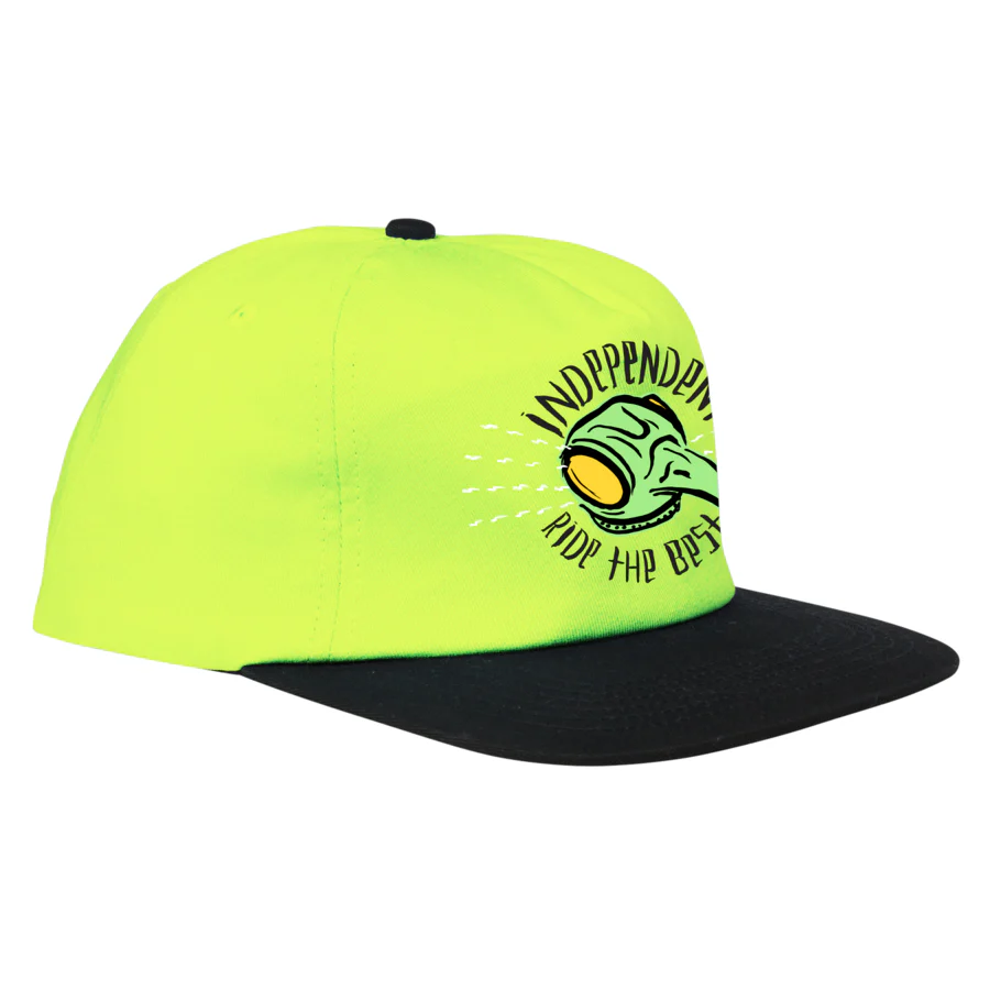 Independent Trucks Hat Tony Hawk Transmission Snapback Safety Yellow/Black - Image 2