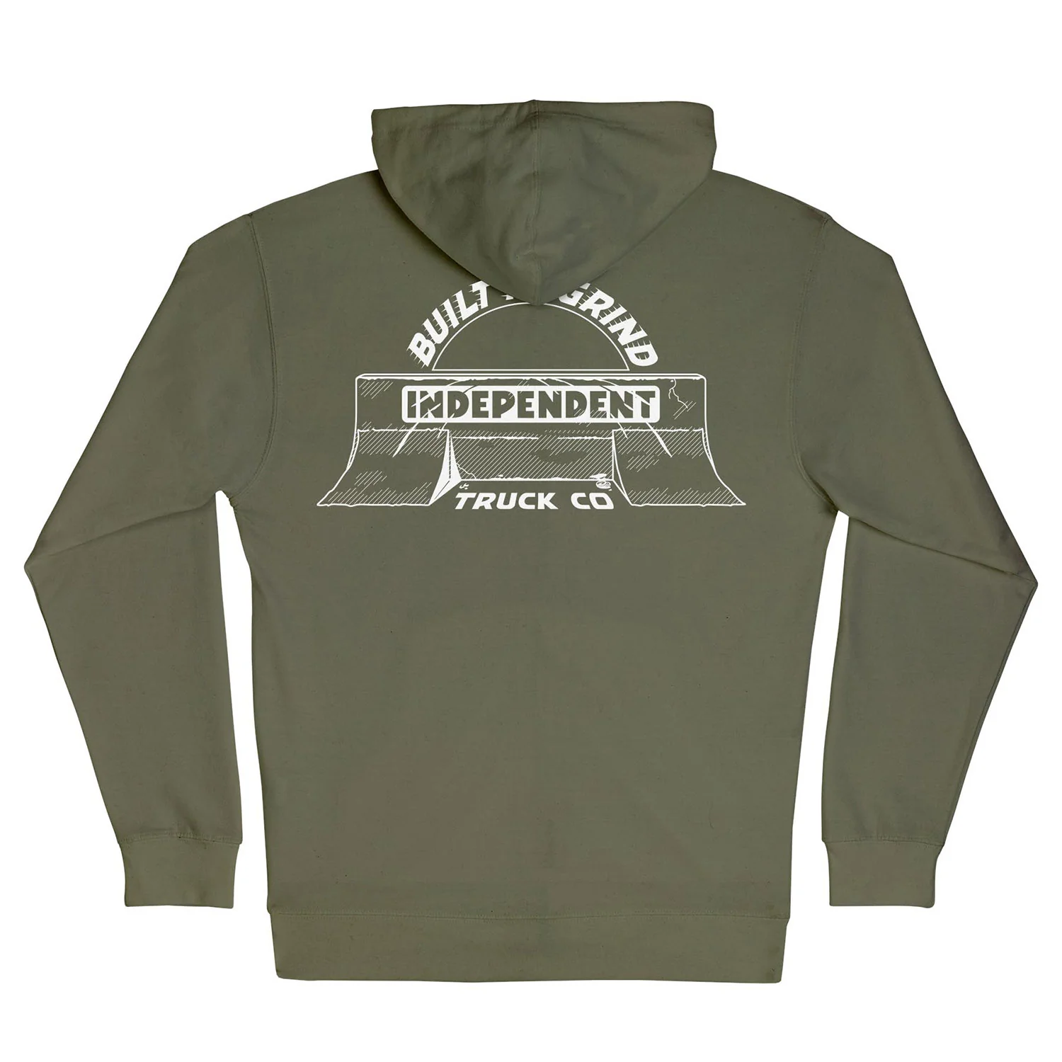 Independent Trucks Hoody Bar-rier Zip Army