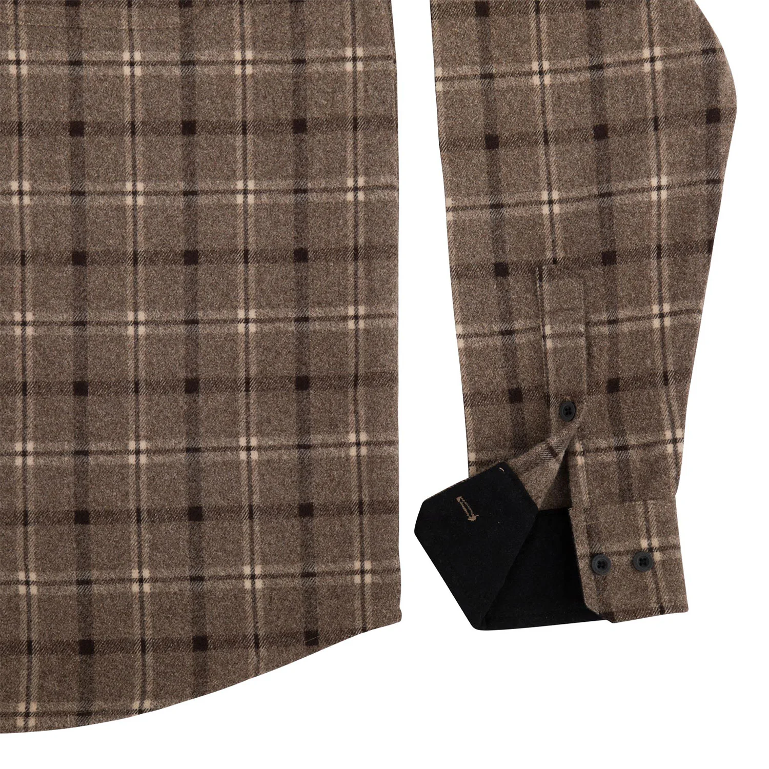 Independent Trucks Longsleeve Shirt Belmont Flannel Brown/Black - Image 4