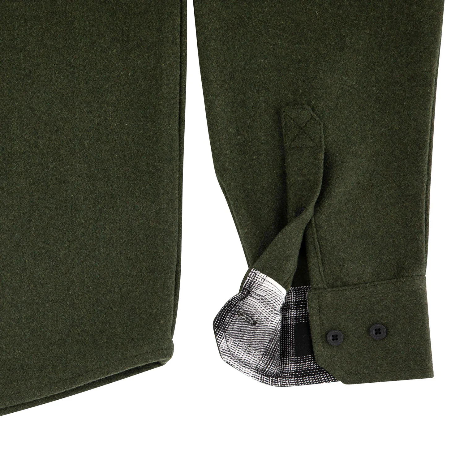 Independent Trucks Longsleeve Shirt Belmont Flannel Heather Forest - Image 4
