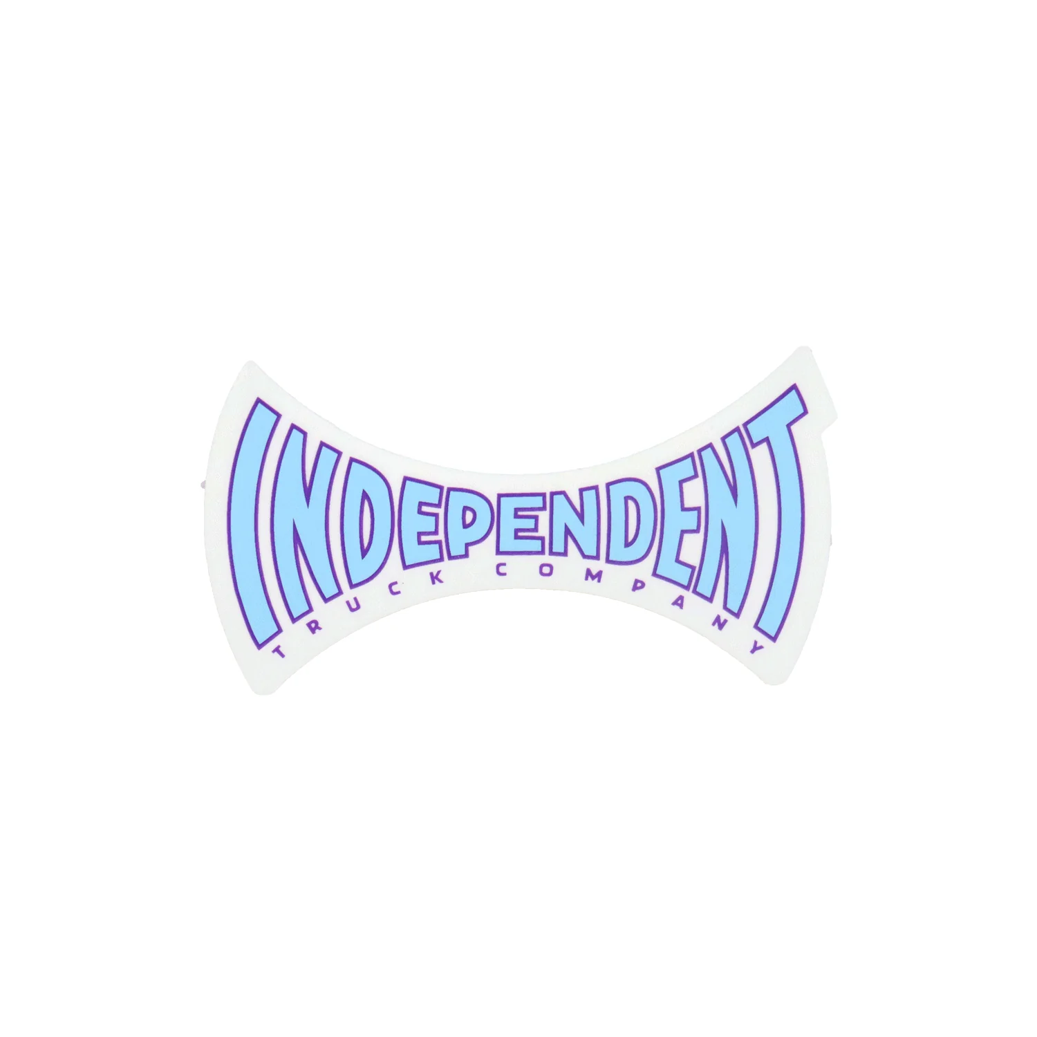 Independent Trucks Mylar Skateboard Stickers Spanning Blue 4" x 2.25" 5-Pack - Image 2