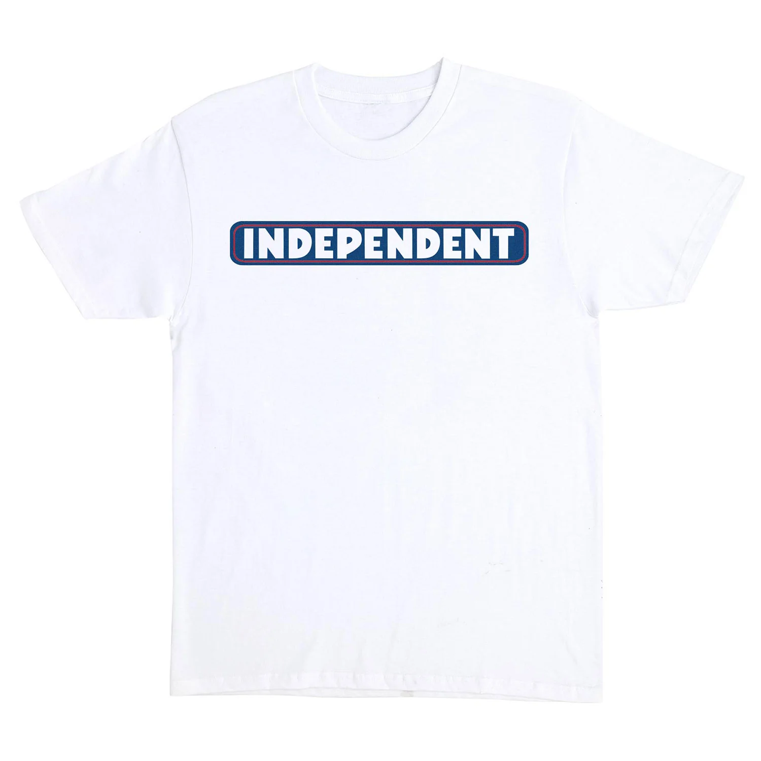Independent Trucks Shirt Bar Logo White/Blue