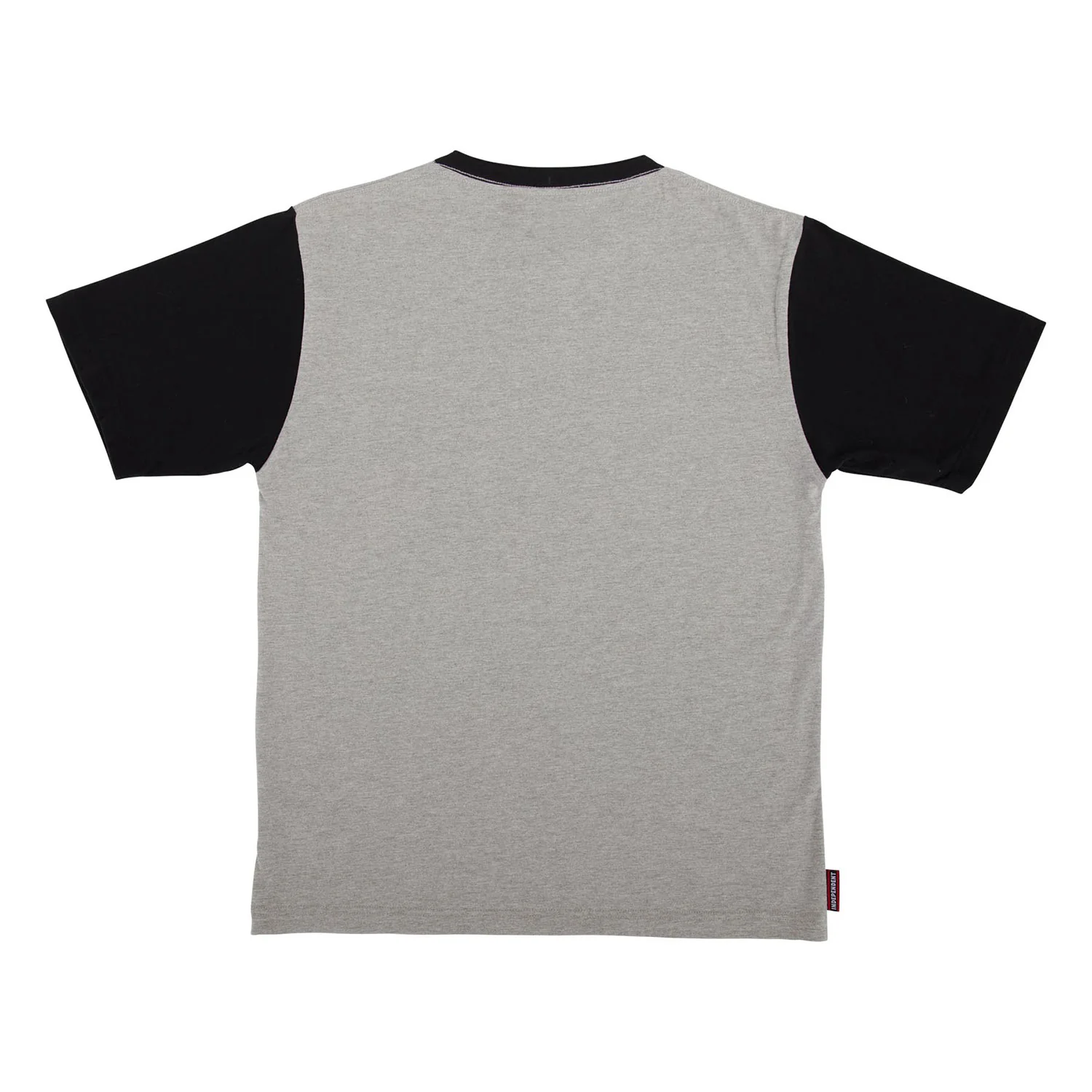 Independent Trucks Shirt BTG Label Henley Heather Grey/Black - Image 2
