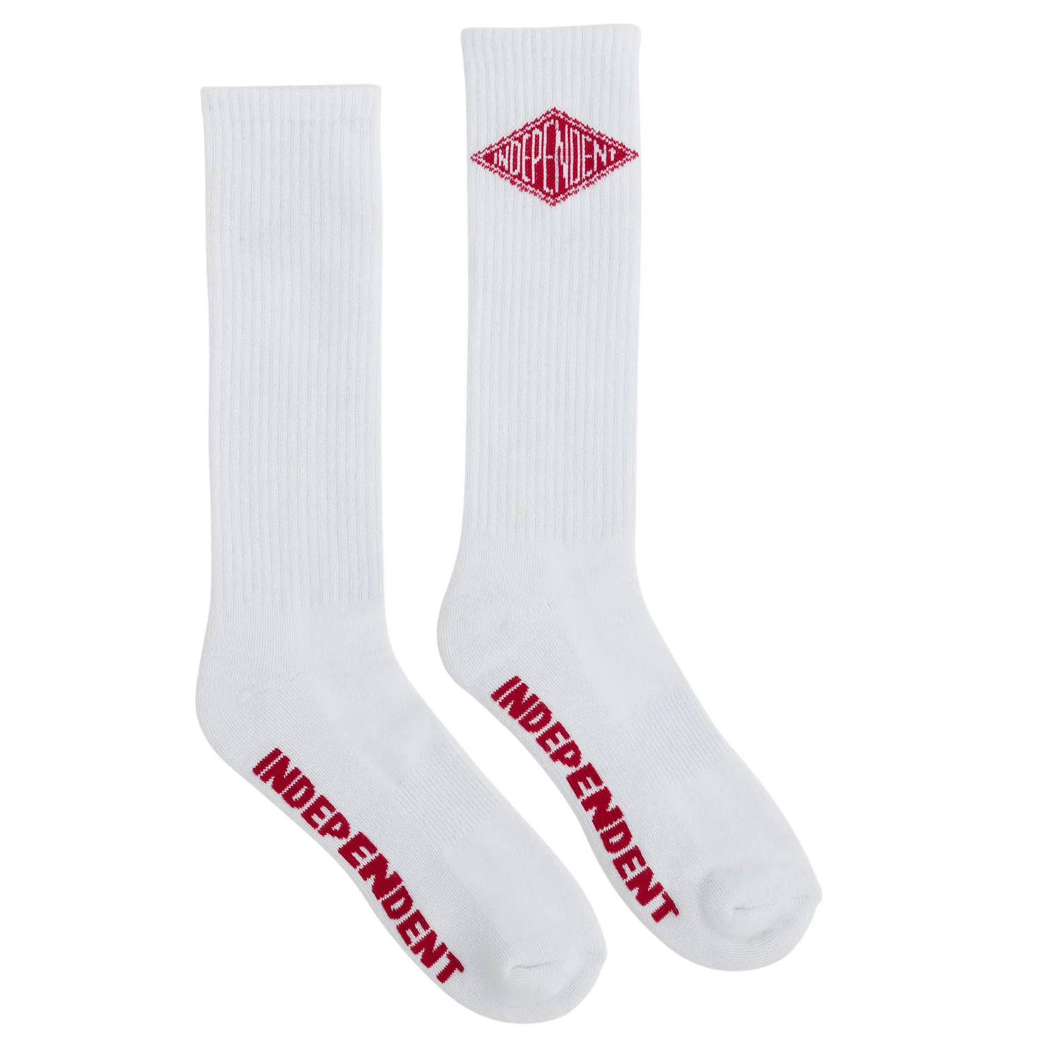 Independent Trucks Socks Diamond Groundwork Crew White - Image 2