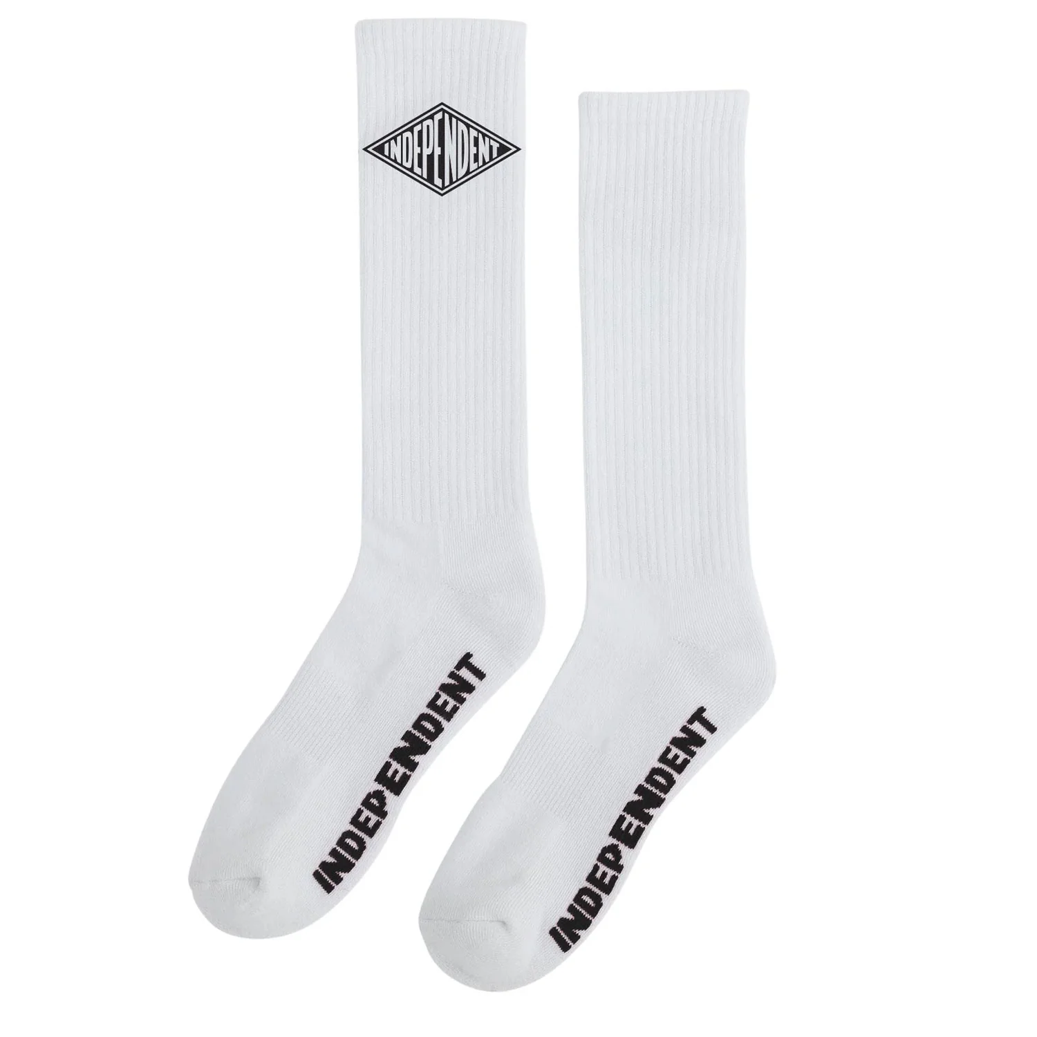 Independent Trucks Socks Diamond Groundwork Crew White/Black 1 Pair