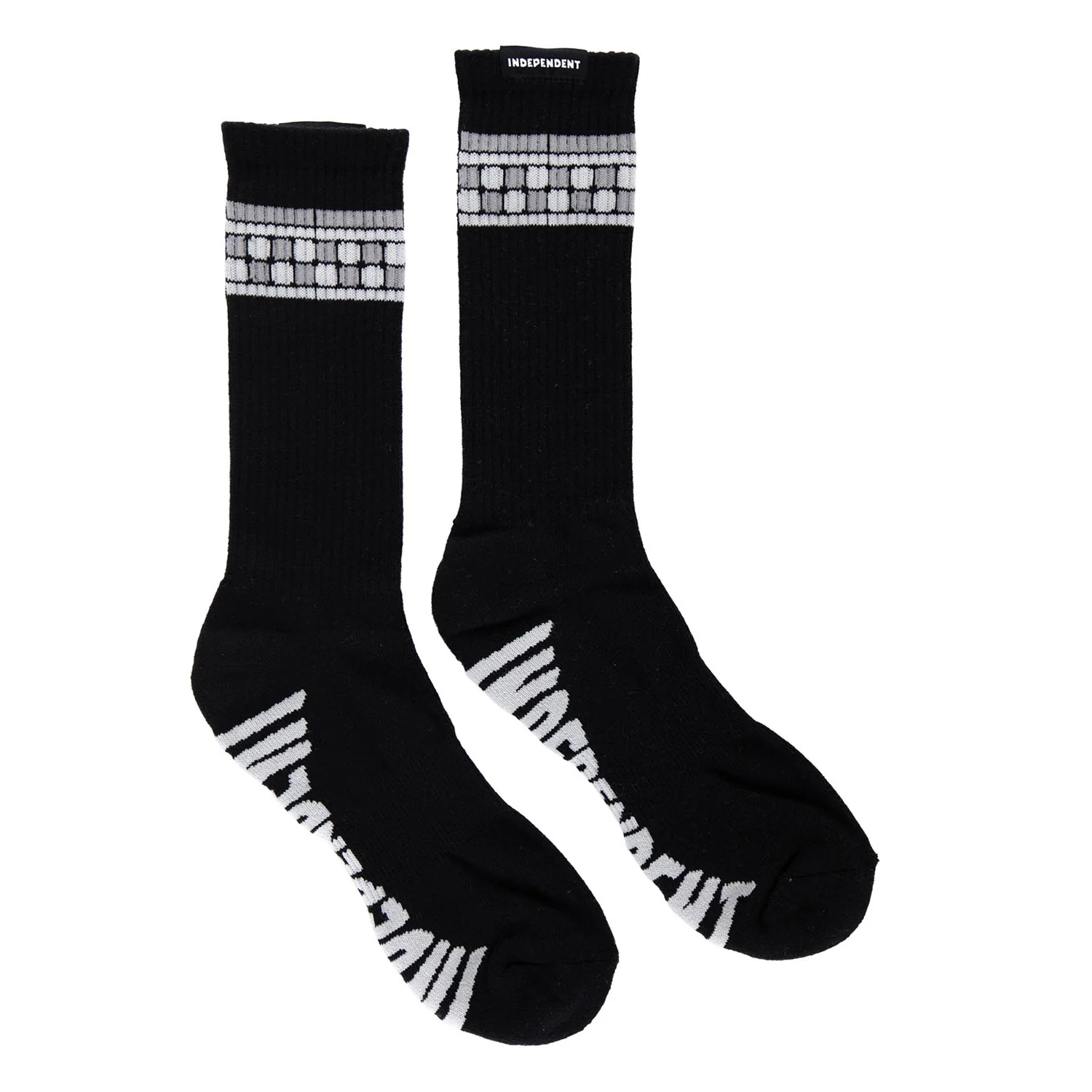 Independent Trucks Socks Tile Span Crew Black Adult - Image 2