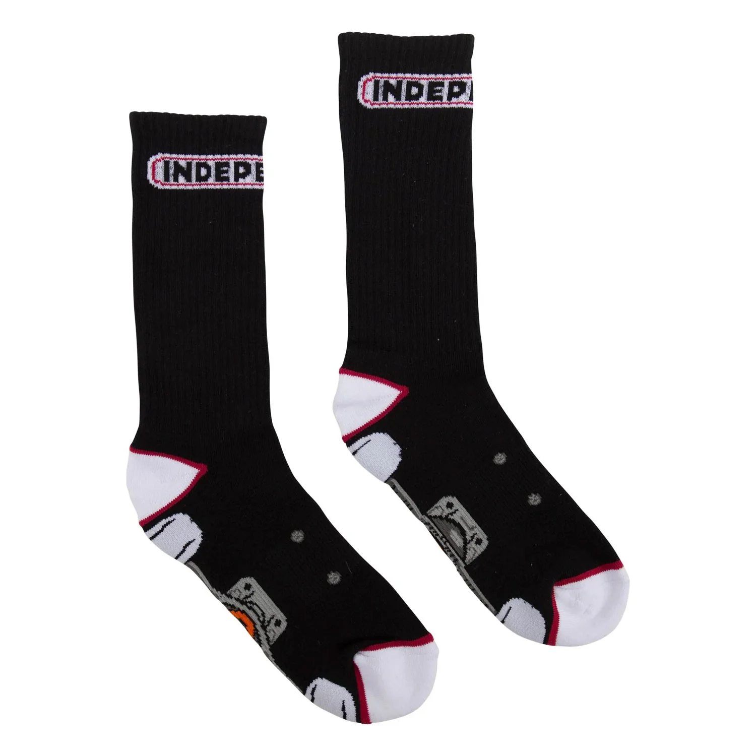 Independent Trucks Socks Truck Crew Black 1 Pair - Image 3
