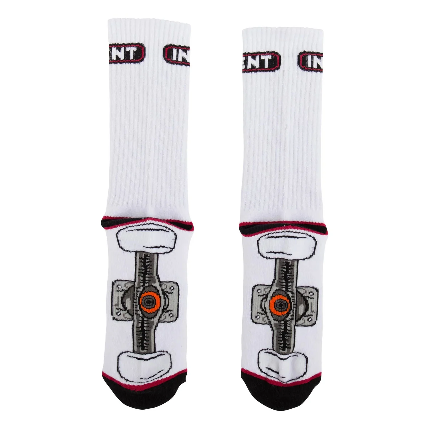 Independent Trucks Socks Truck Crew White 1 Pair - Image 2