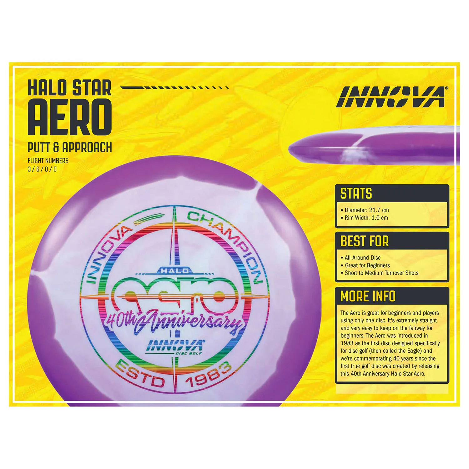 Innova Disc Golf Halo Star Aero Beginner All Around 3/6/0/0 - Choose Exact Disc - Image 5