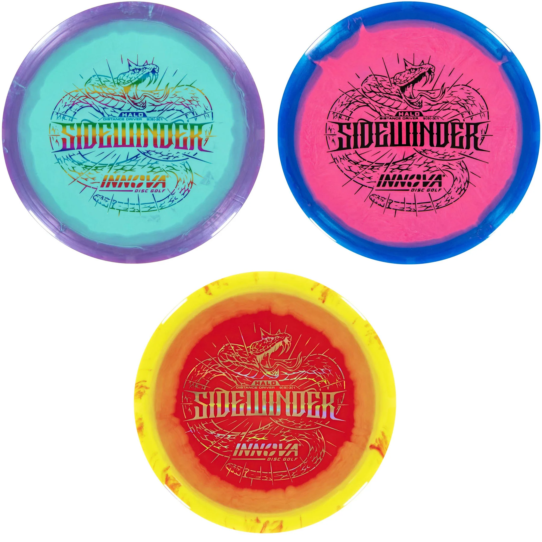 Innova Disc Golf Halo Star Sidewinder Distance Driver 9/5/-3/1 - Choose Disc
