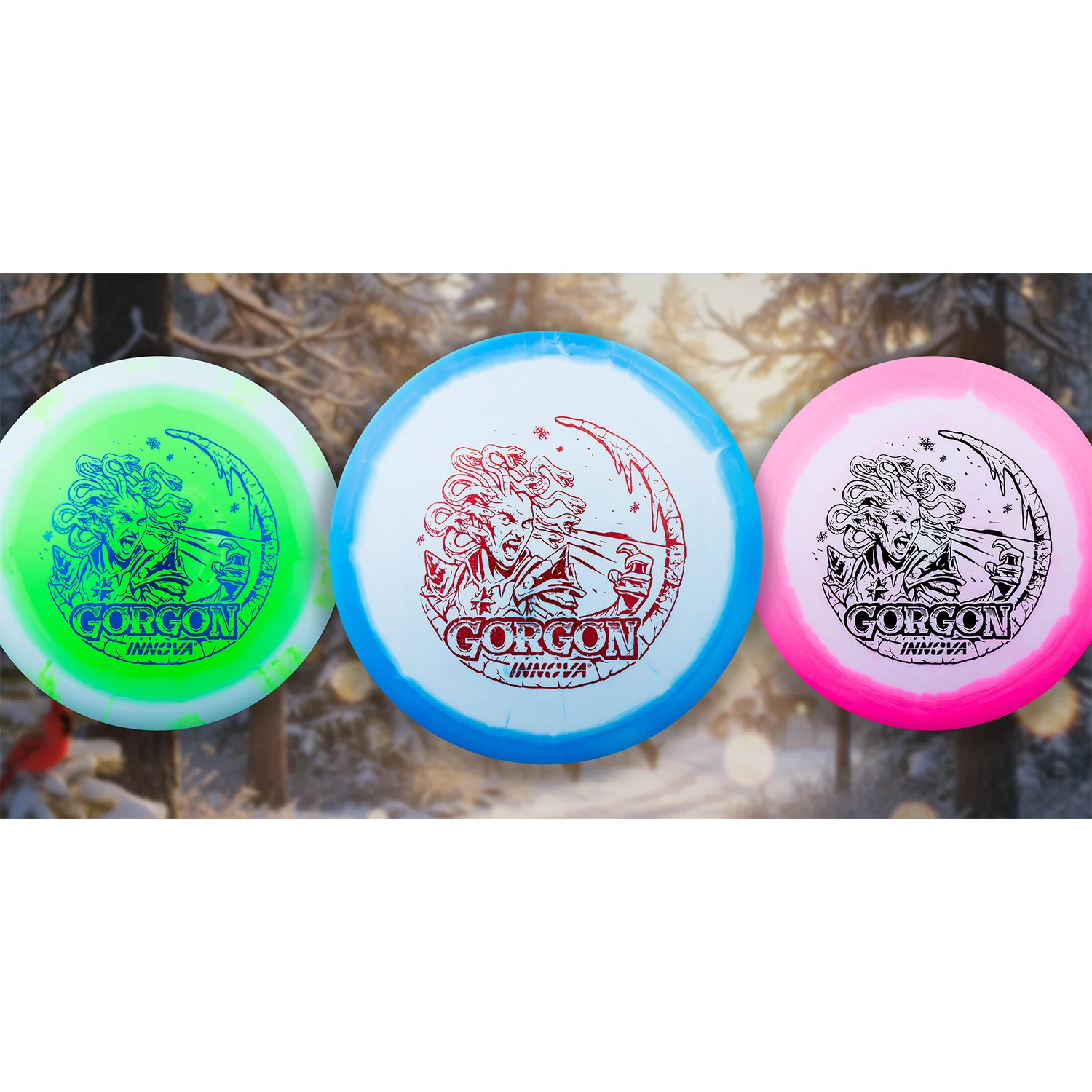 Innova Disc Golf Holiday 2Color Halo Star Gorgon w/ Free Luster Snowflake Mini - Choose Exact Disc - Image 4