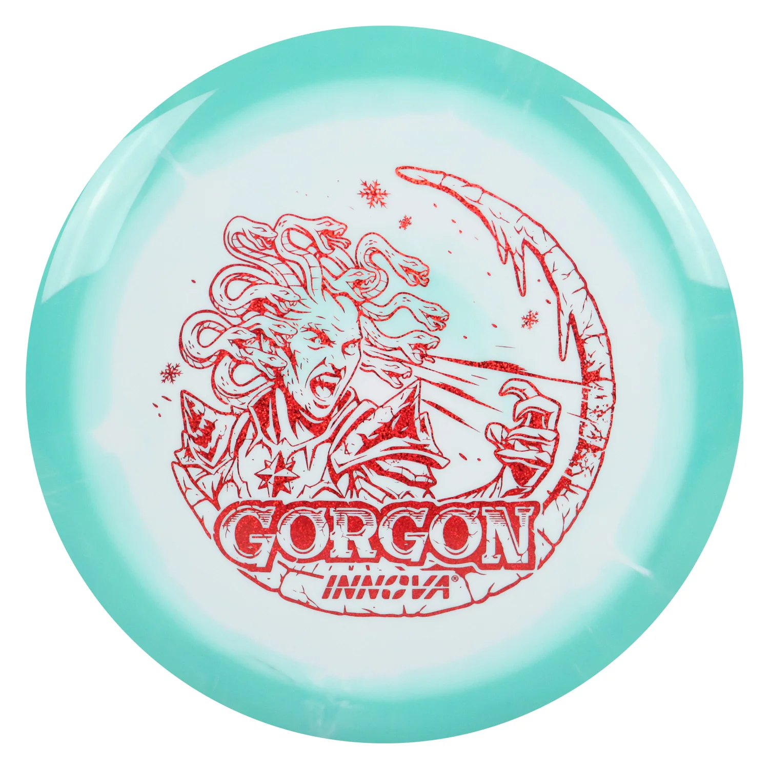 Innova Disc Golf Holiday Halo Star Gorgon w/ Free Luster Snowflake Mini - Choose Exact Disc - Image 15